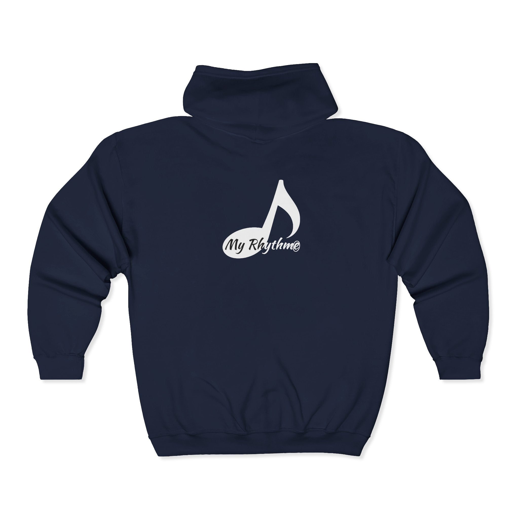 My Rhythme Zip Hoodie — Full‑Zip Music Note Hooded Sweatshirt