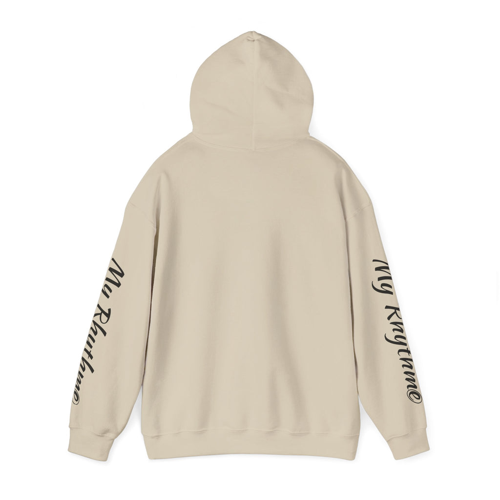 Rhythmic Note Hoodie — "My Rhythme" Music-Inspired Pullover