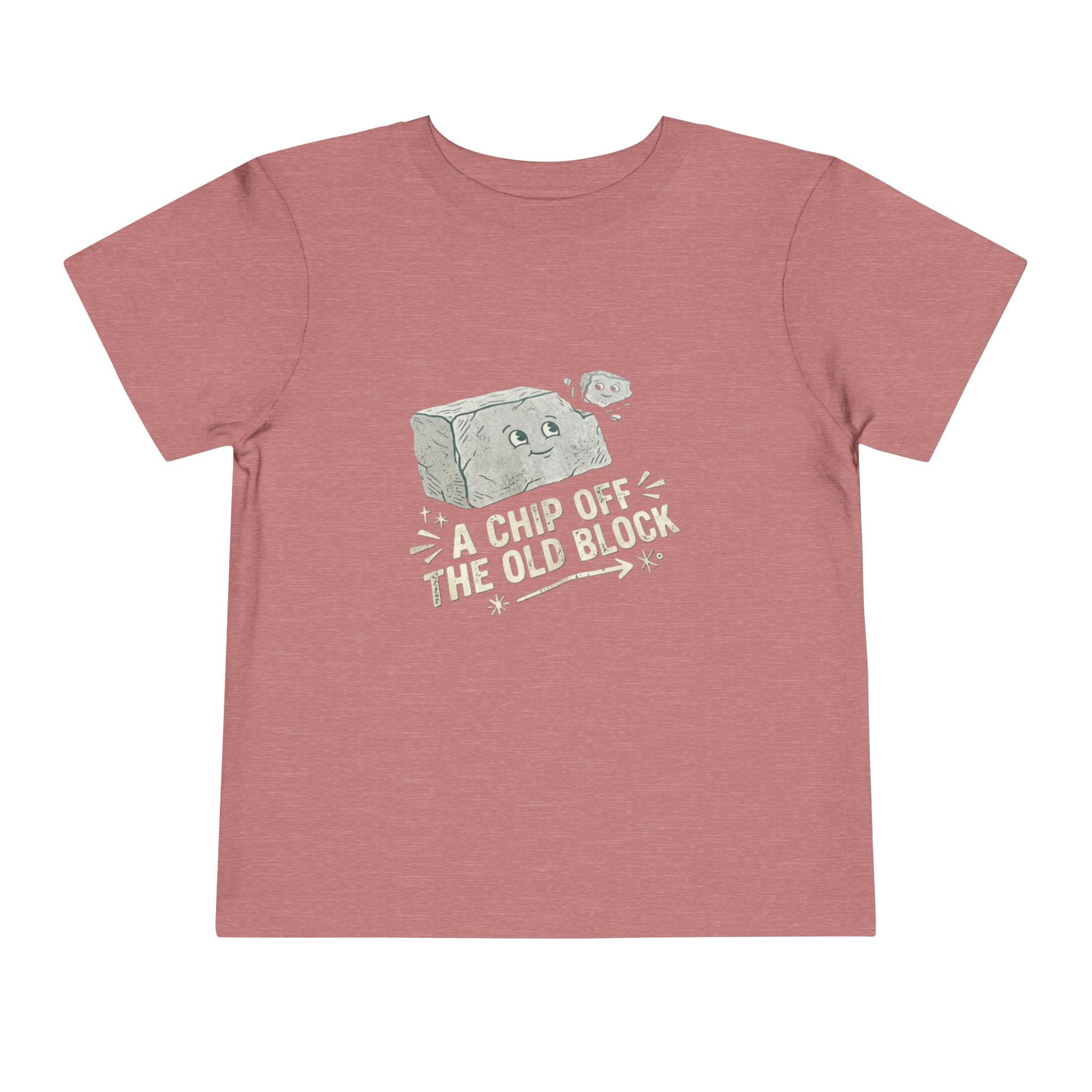 Toddler Tee — "A Chip Off the Old Block" Cute Baby Rock Graphic Shirt