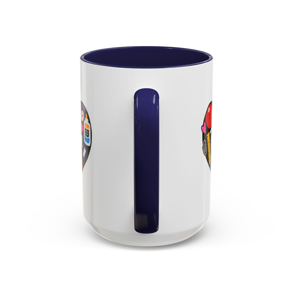 Teacher Heart Accent Coffee Mug — Teacher Appreciation Gift (11/15oz)