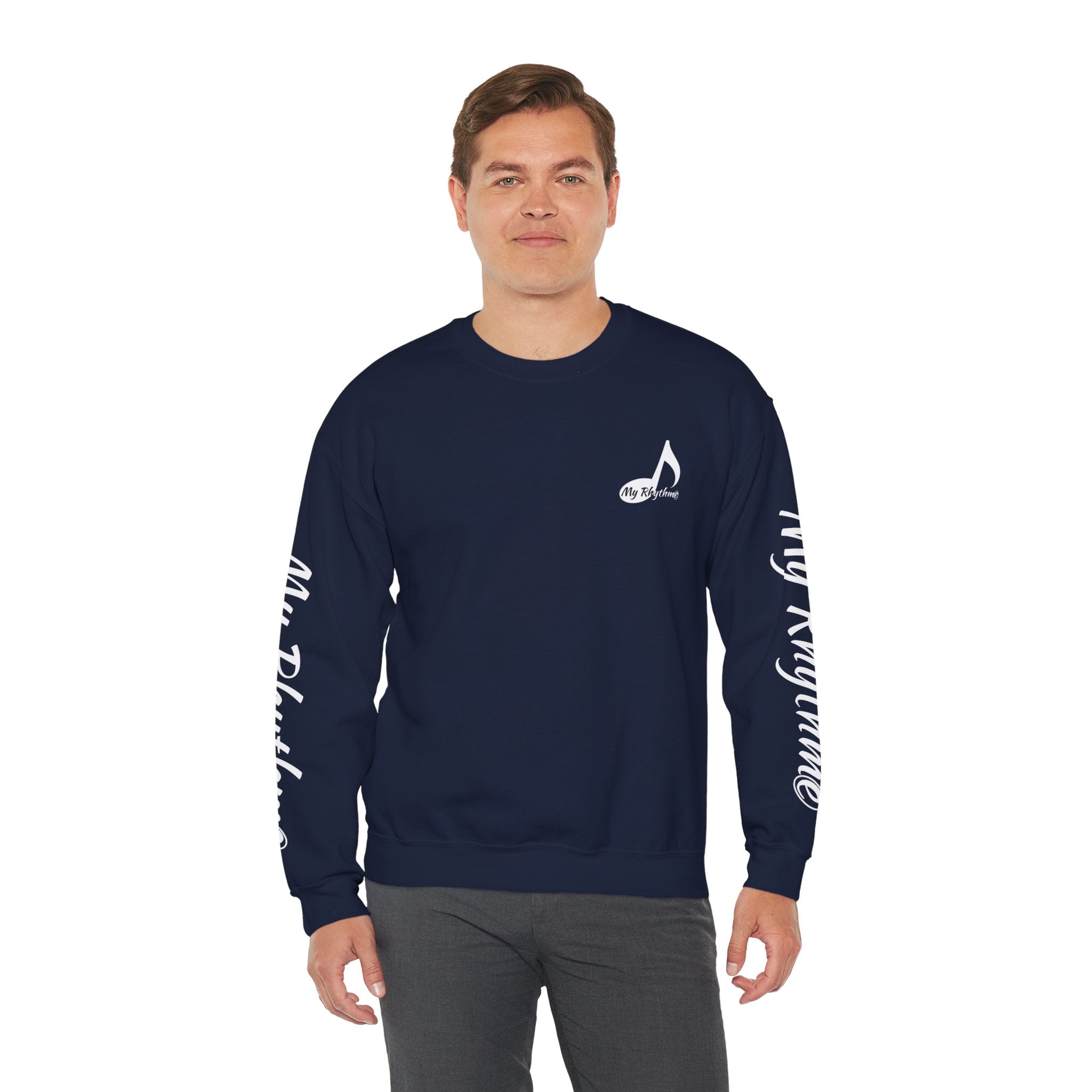 Crewneck Sweatshirt - 'My Rhythme' Music Note Graphic