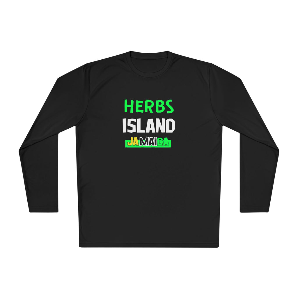 Herbs Island Jamaica Long Sleeve Tee — Caribbean Herb Vibes