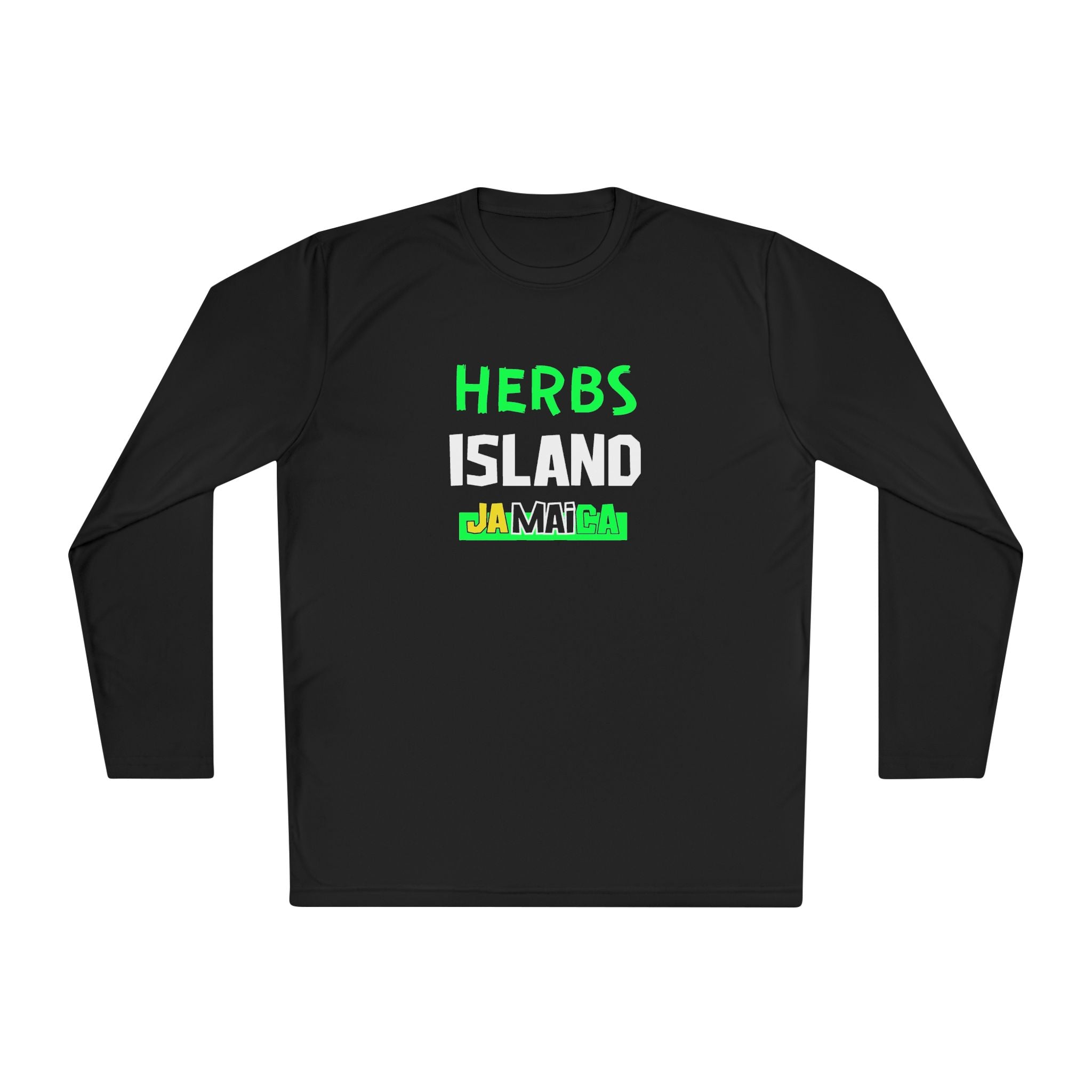 Herbs Island Jamaica Long Sleeve Tee — Caribbean Herb Vibes