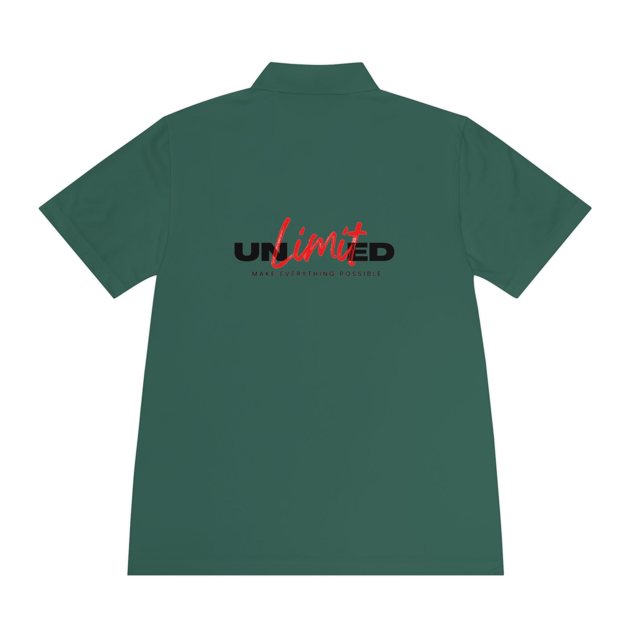 Unlimited Sport Polo — Men’s Performance Polo with 'Unlimited' Motivational Logo
