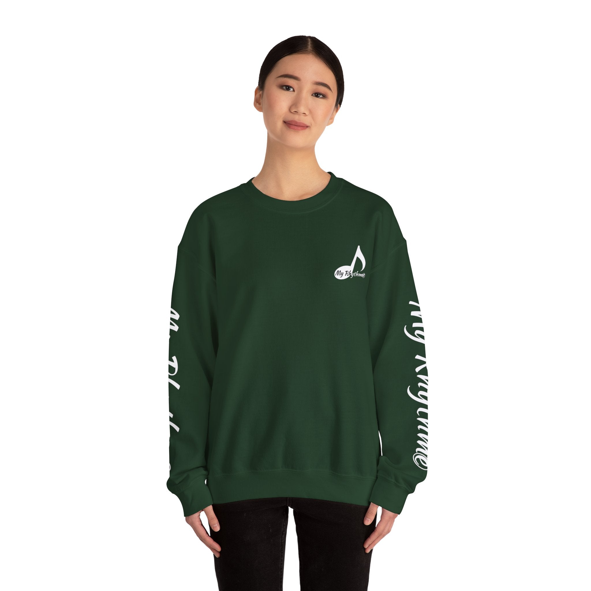 Crewneck Sweatshirt - 'My Rhythme' Music Note Graphic