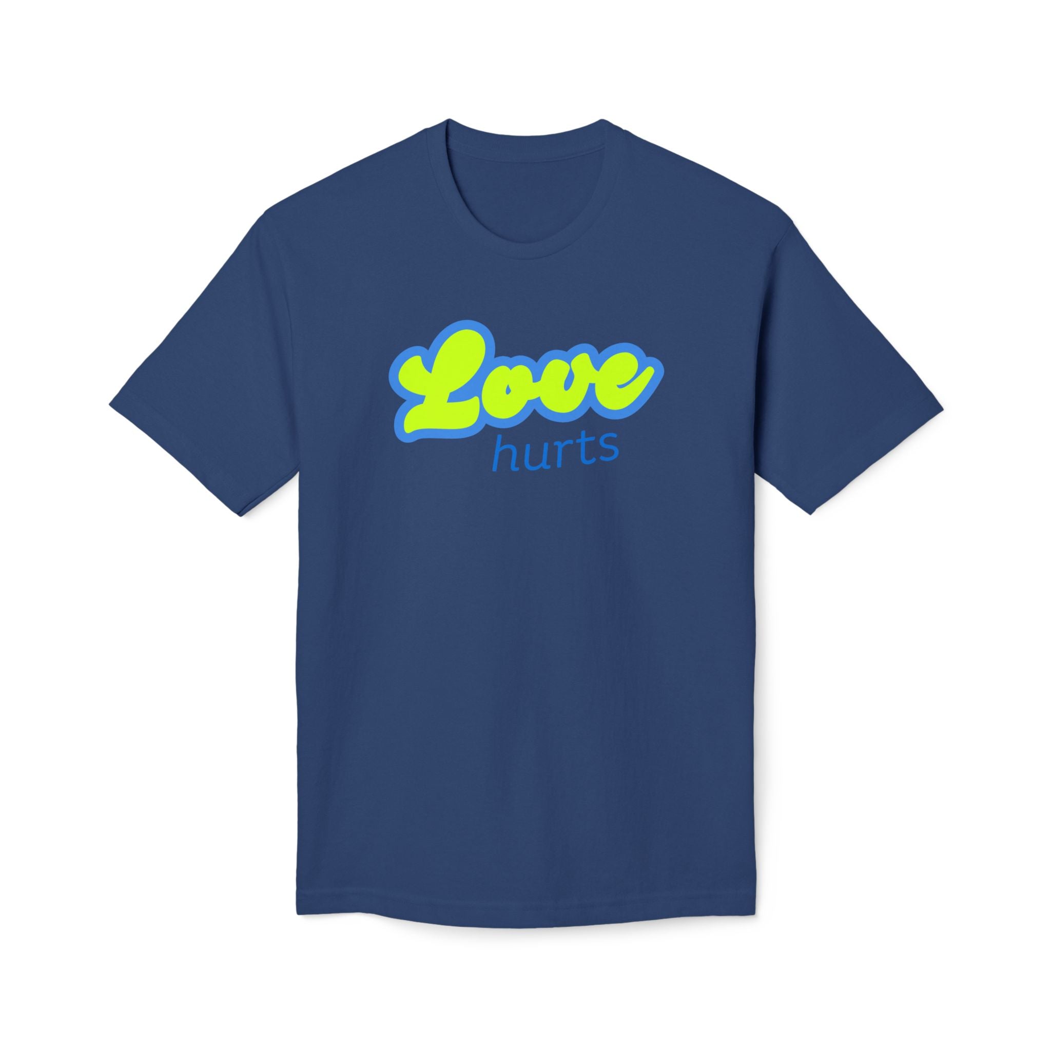 Love Hurts T‑Shirt — "Love hurts" Script Tee with Back "...but hate kills"