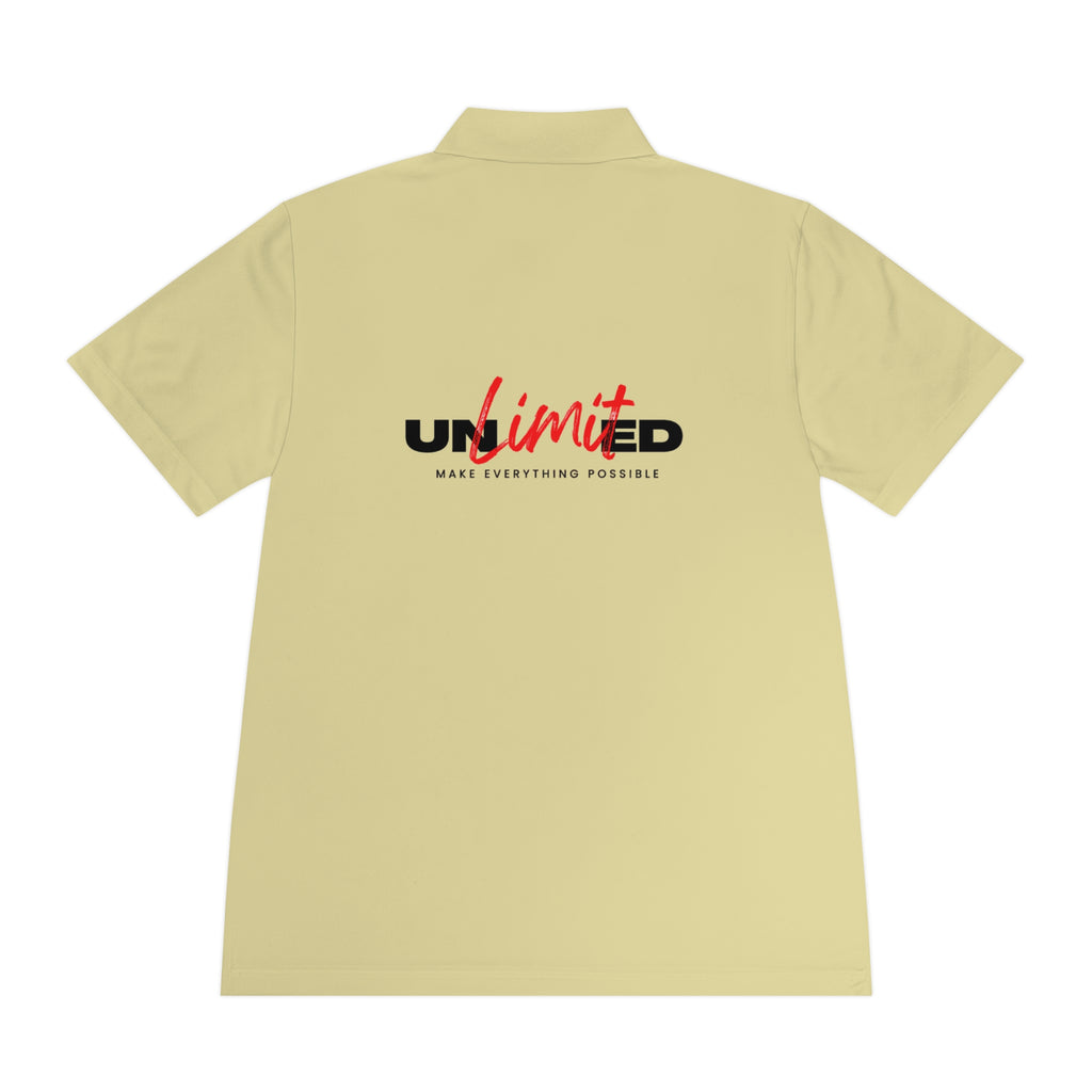 Unlimited Sport Polo — Men’s Performance Polo with 'Unlimited' Motivational Logo