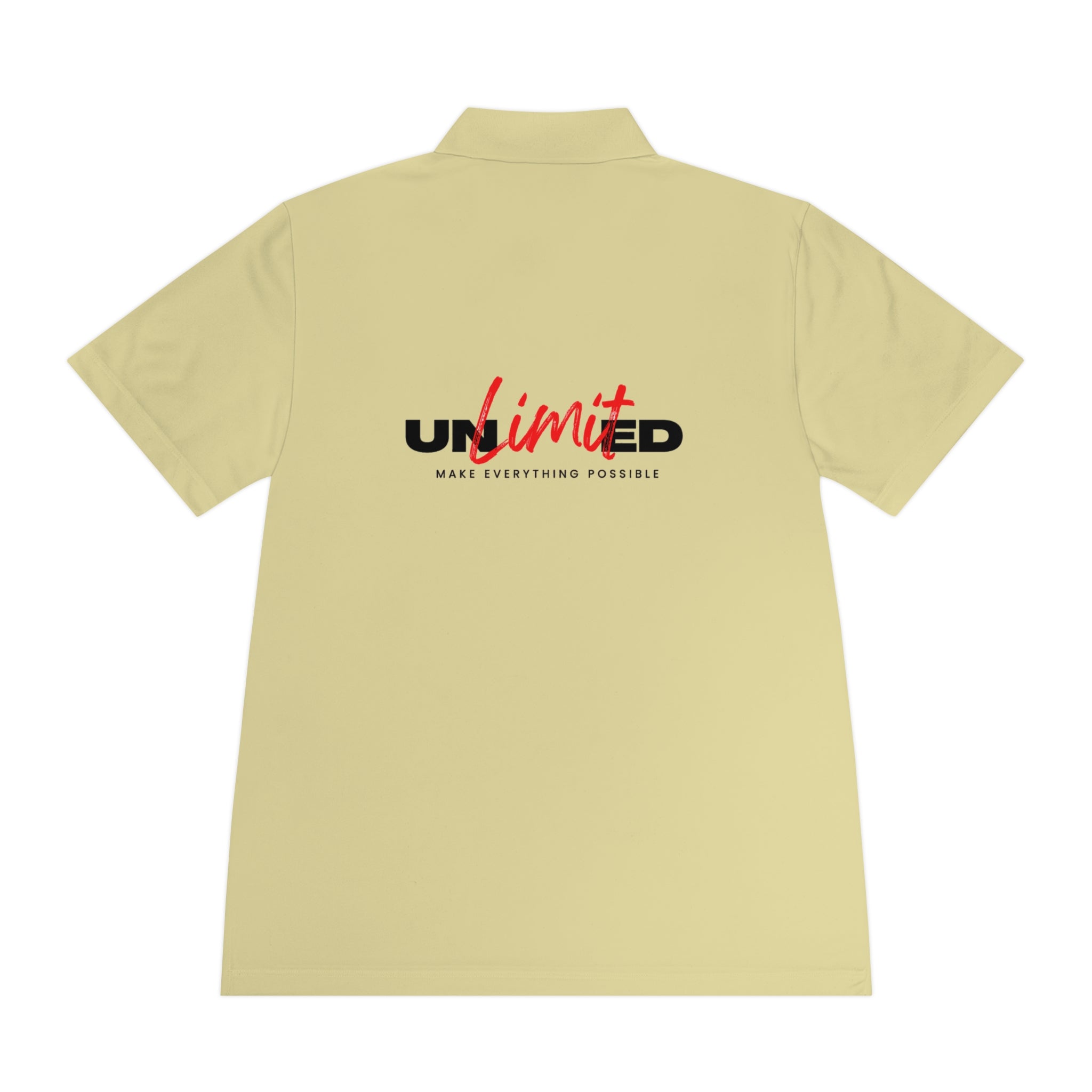 Unlimited Sport Polo — Men’s Performance Polo with 'Unlimited' Motivational Logo