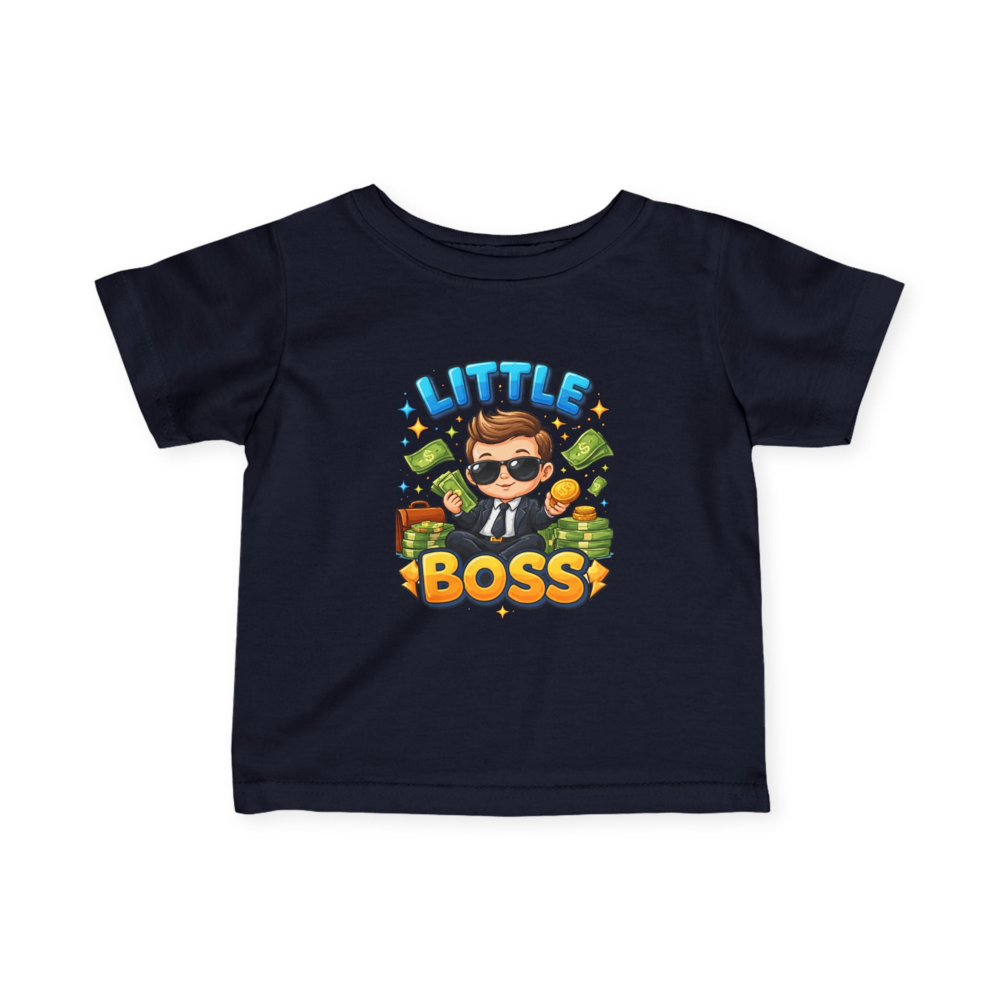 Little Boss Infant Tee – Cute Money Boss Baby Graphic Shirt