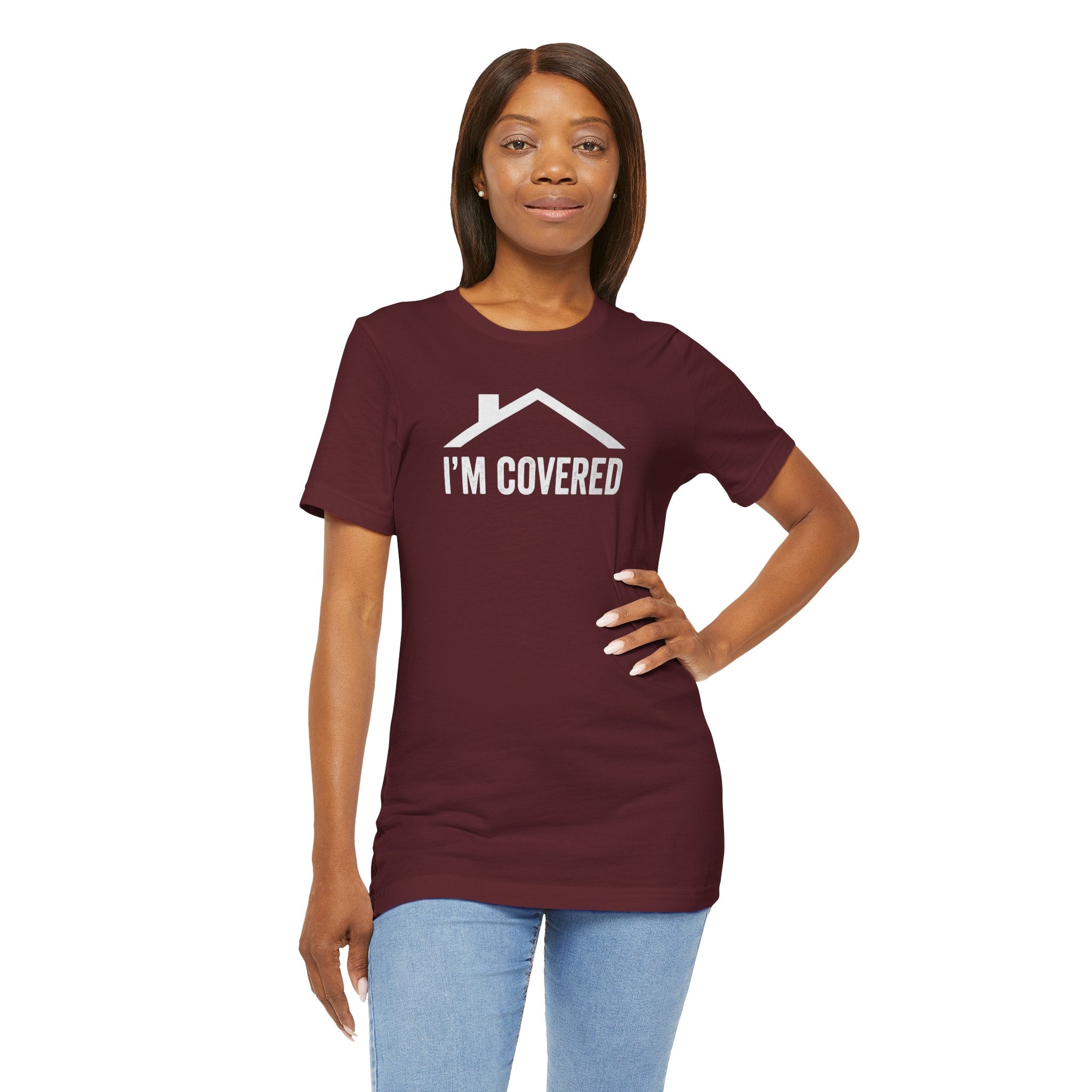 I'm Covered Tee — 'I'm Covered' Front & '...And He Has My Back' Back Christian Faith Shirt