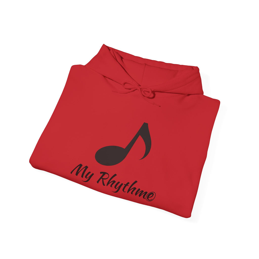 Rhythmic Note Hoodie — "My Rhythme" Music-Inspired Pullover