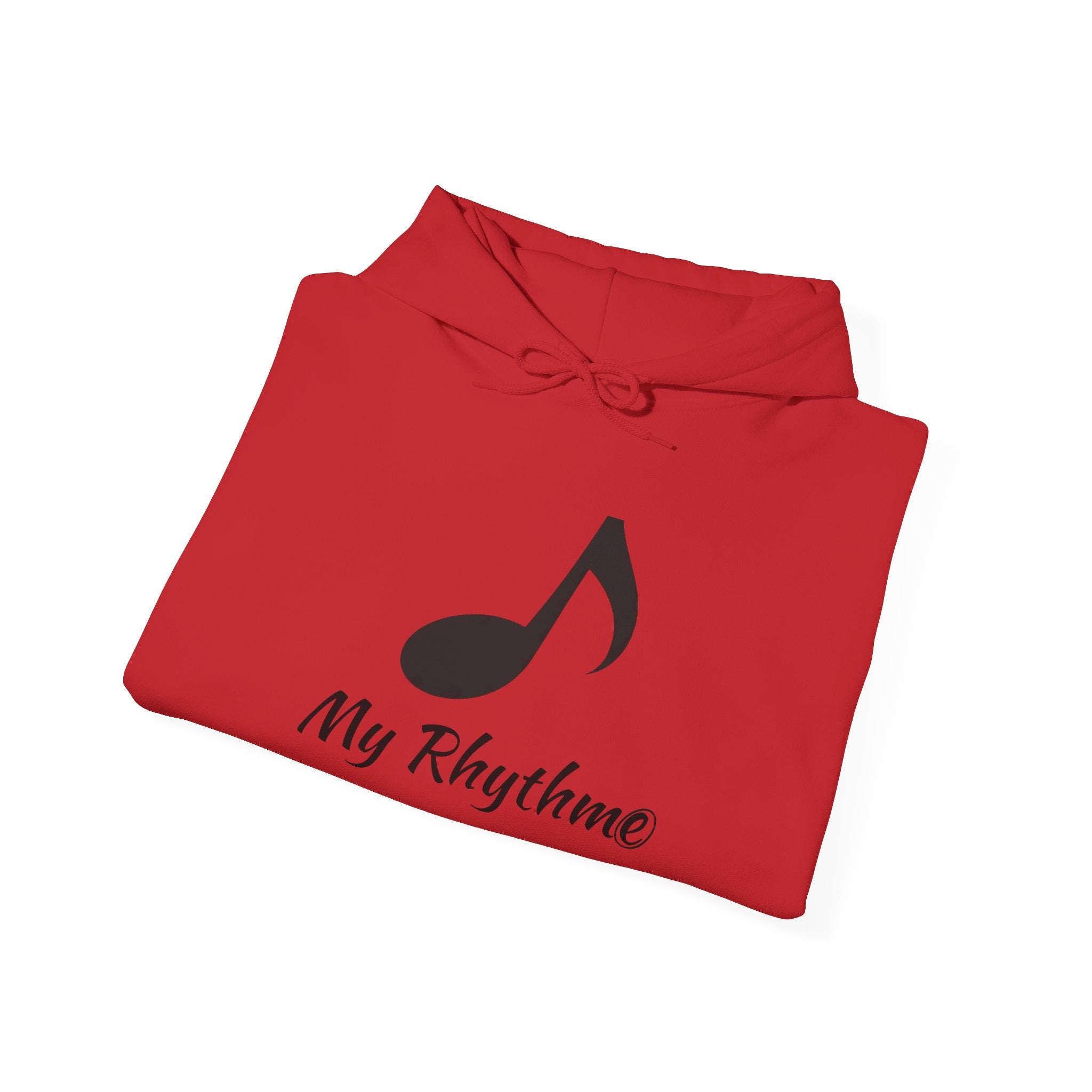 Rhythmic Note Hoodie — "My Rhythme" Music-Inspired Pullover