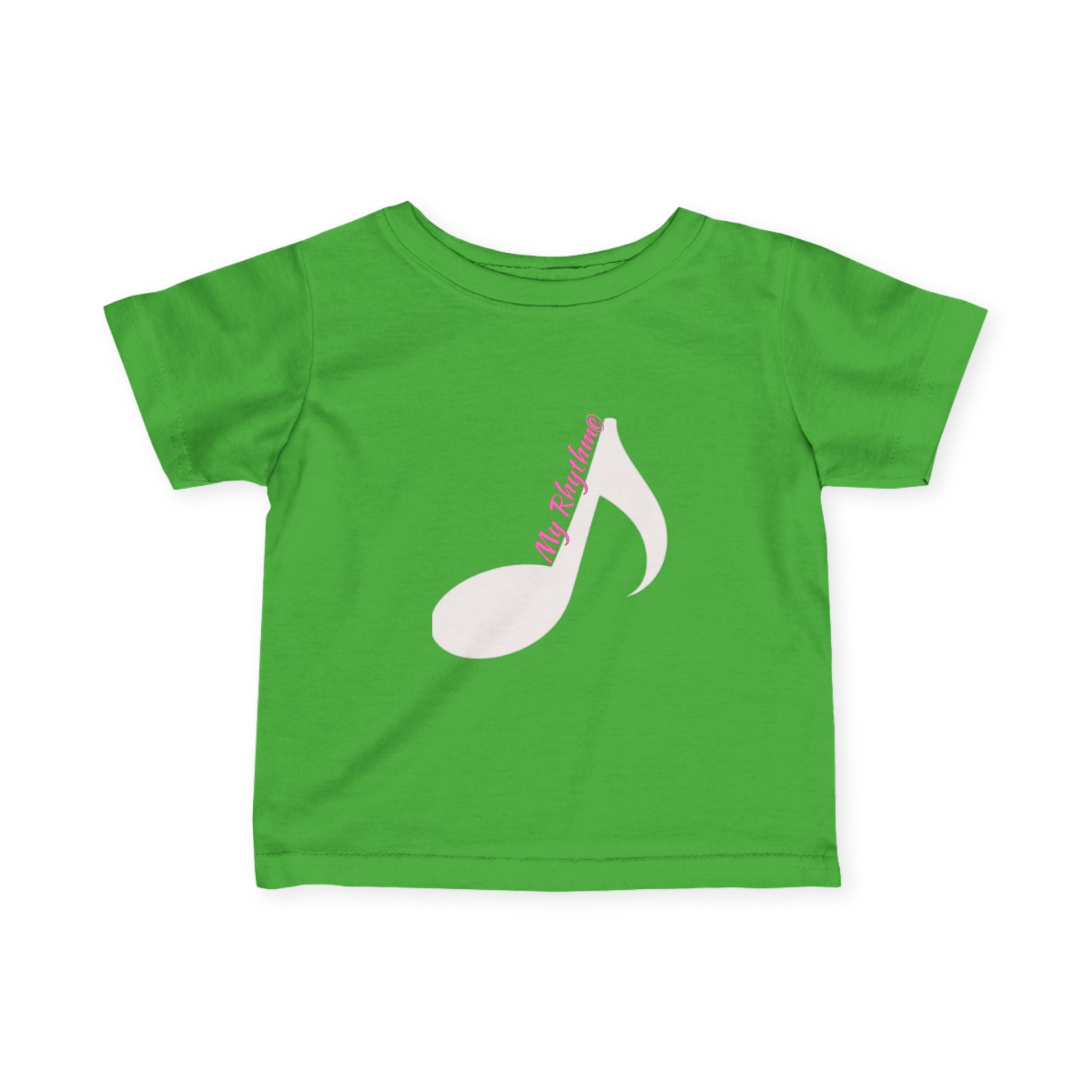 Infant Music Note Tee — "My Rhythme" Baby Shirt