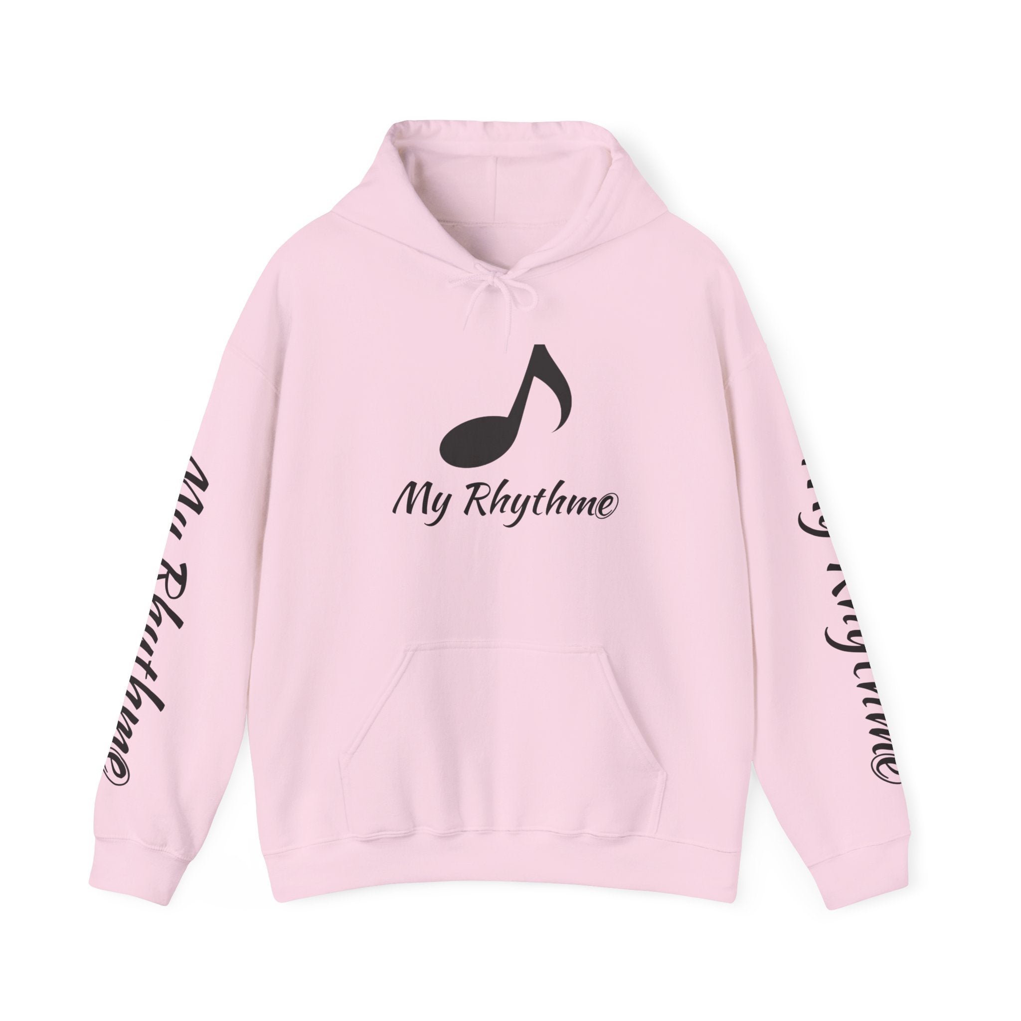 Rhythmic Note Hoodie — "My Rhythme" Music-Inspired Pullover