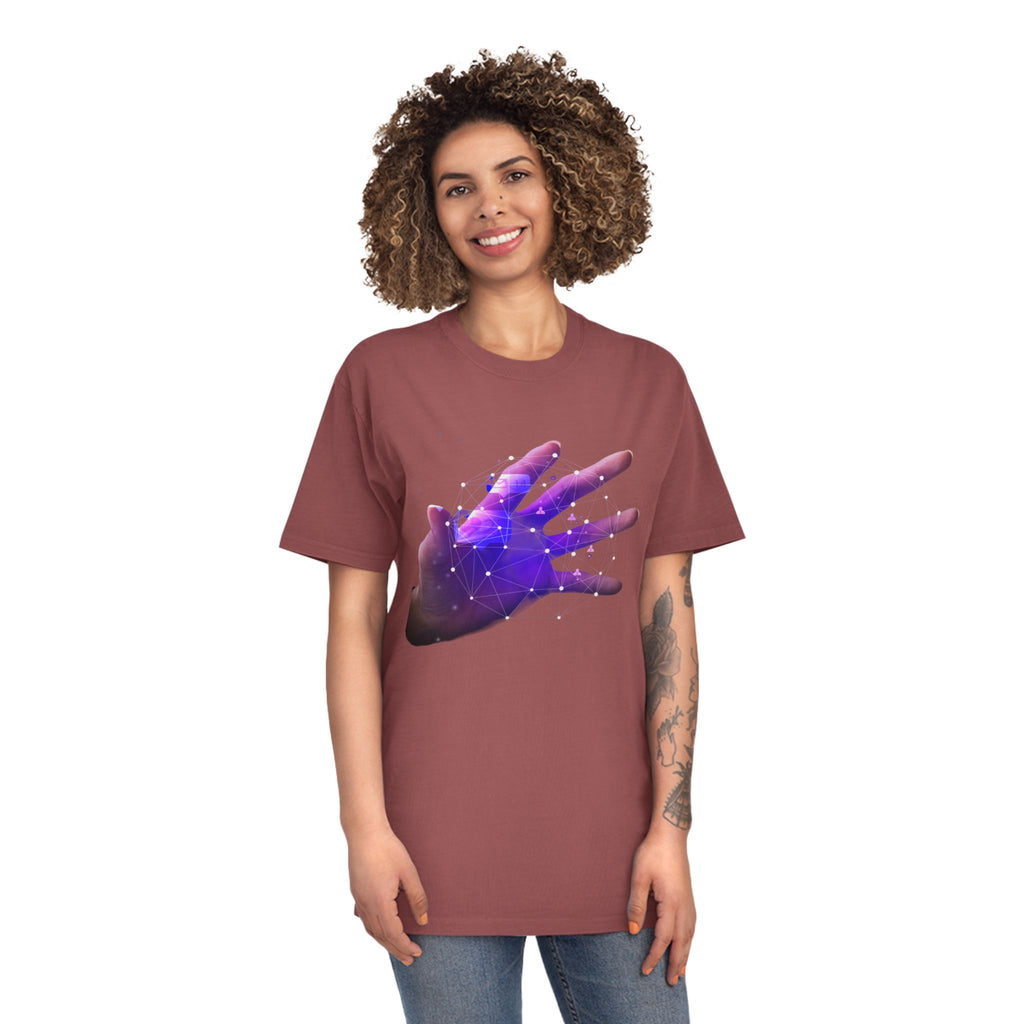 Galaxy Hand Tee — Cosmic Space Hand Graphic T-Shirt