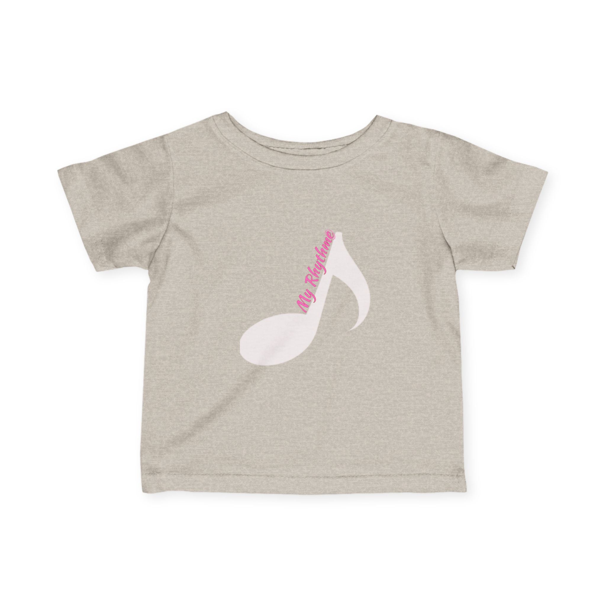 Infant Music Note Tee — "My Rhythme" Baby Shirt