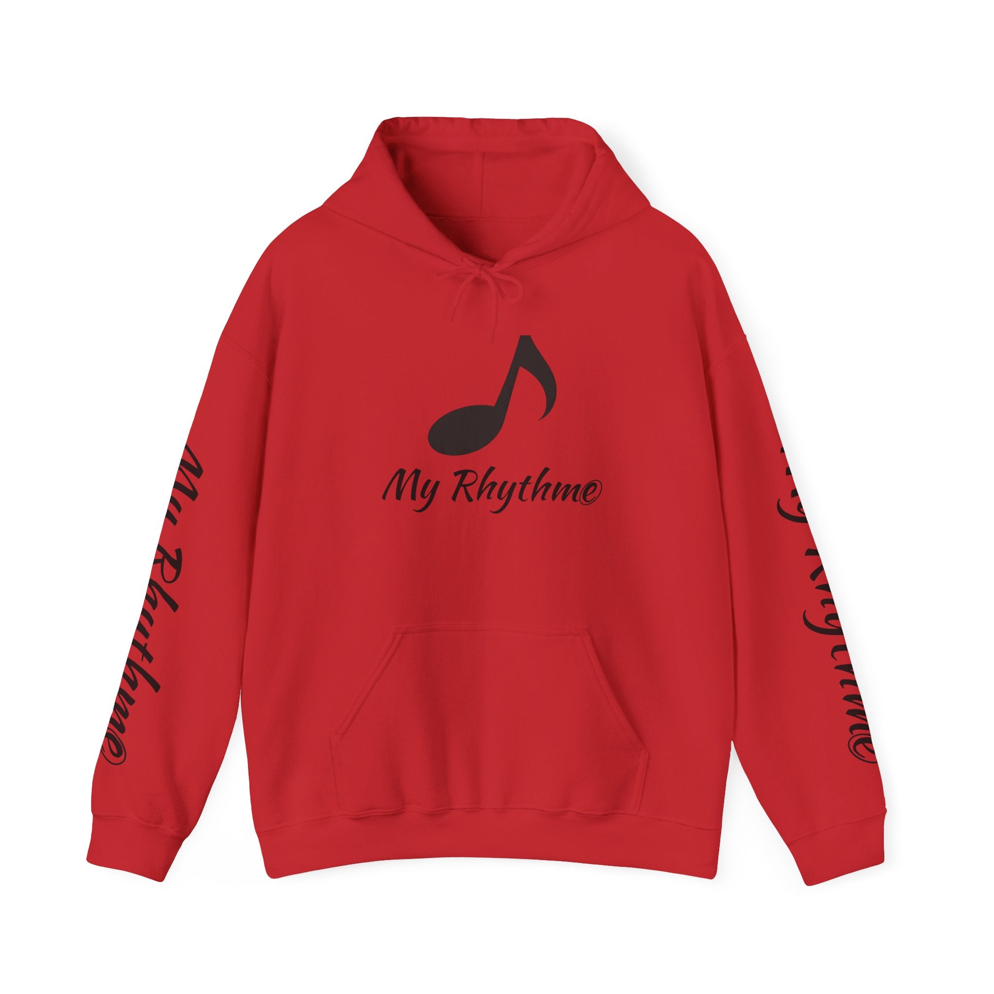 Rhythmic Note Hoodie — "My Rhythme" Music-Inspired Pullover