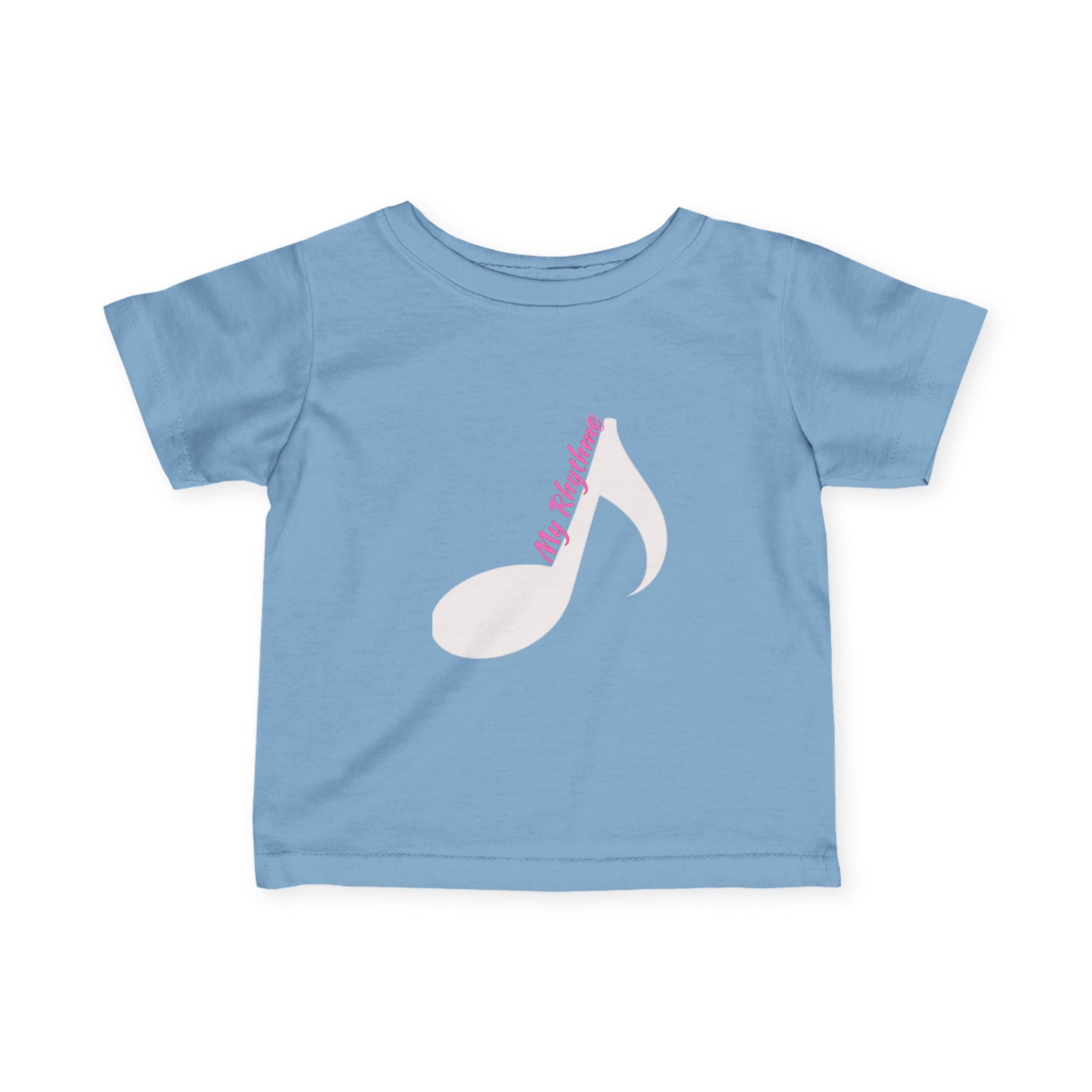 Infant Music Note Tee — "My Rhythme" Baby Shirt