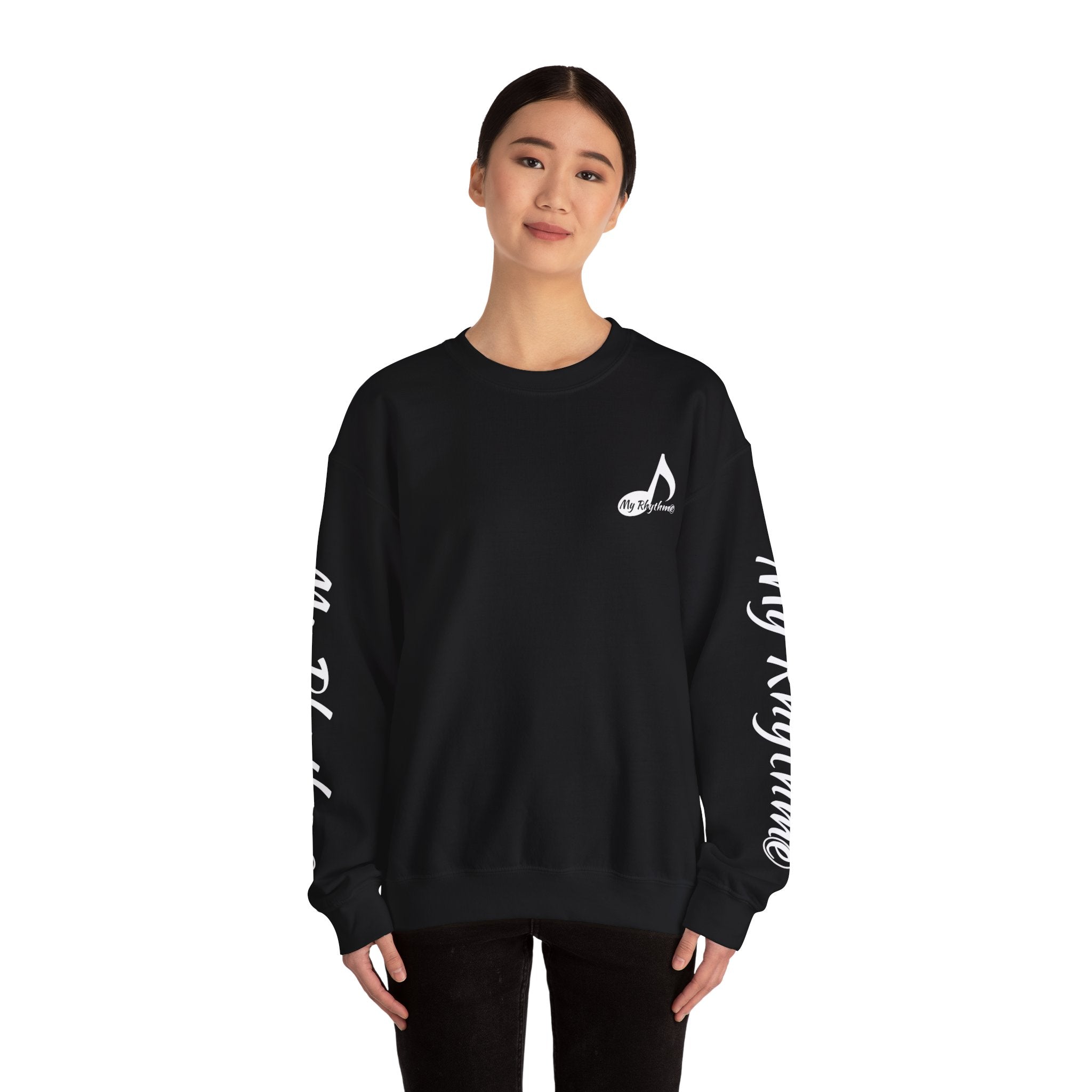 Crewneck Sweatshirt - 'My Rhythme' Music Note Graphic