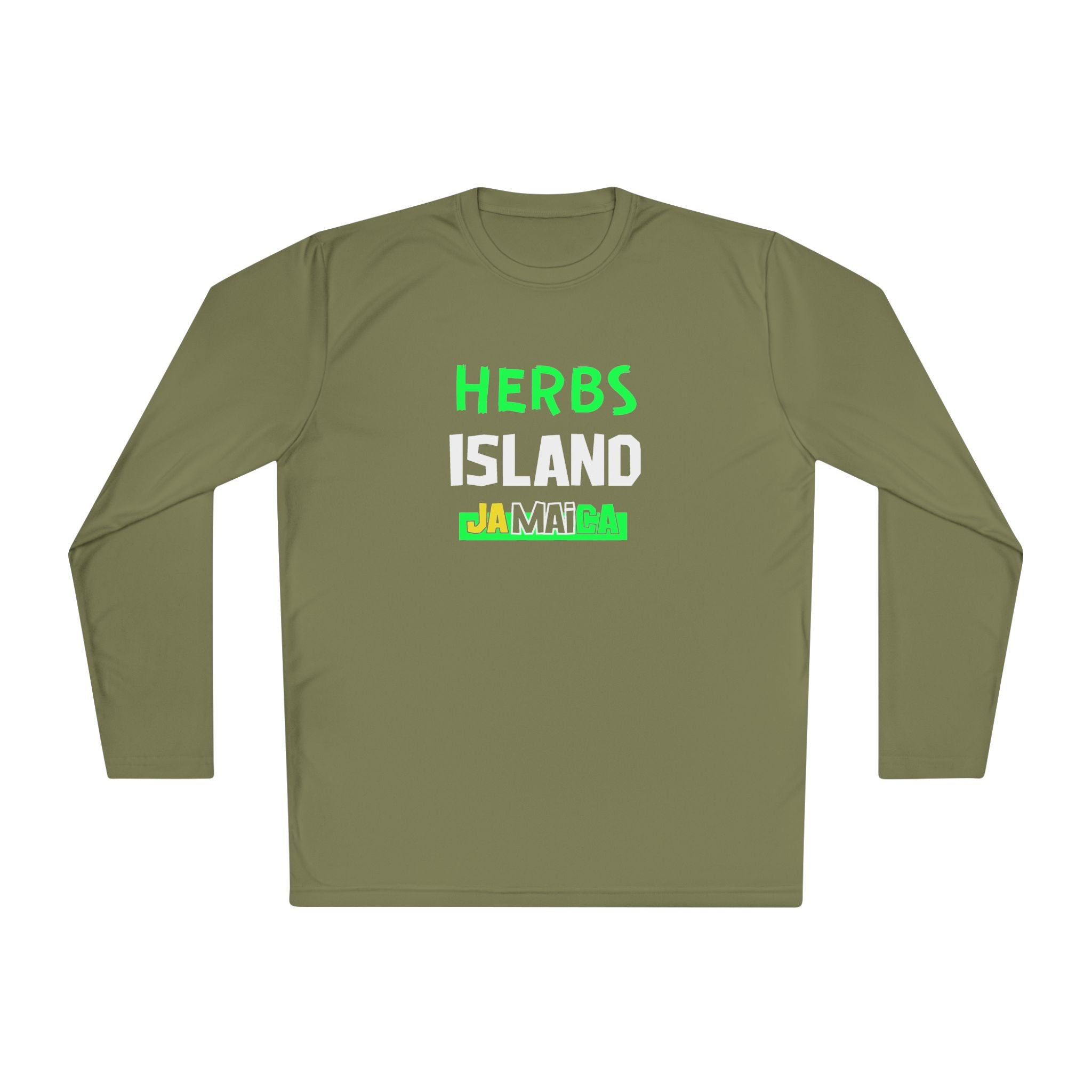 Herbs Island Jamaica Long Sleeve Tee — Caribbean Herb Vibes
