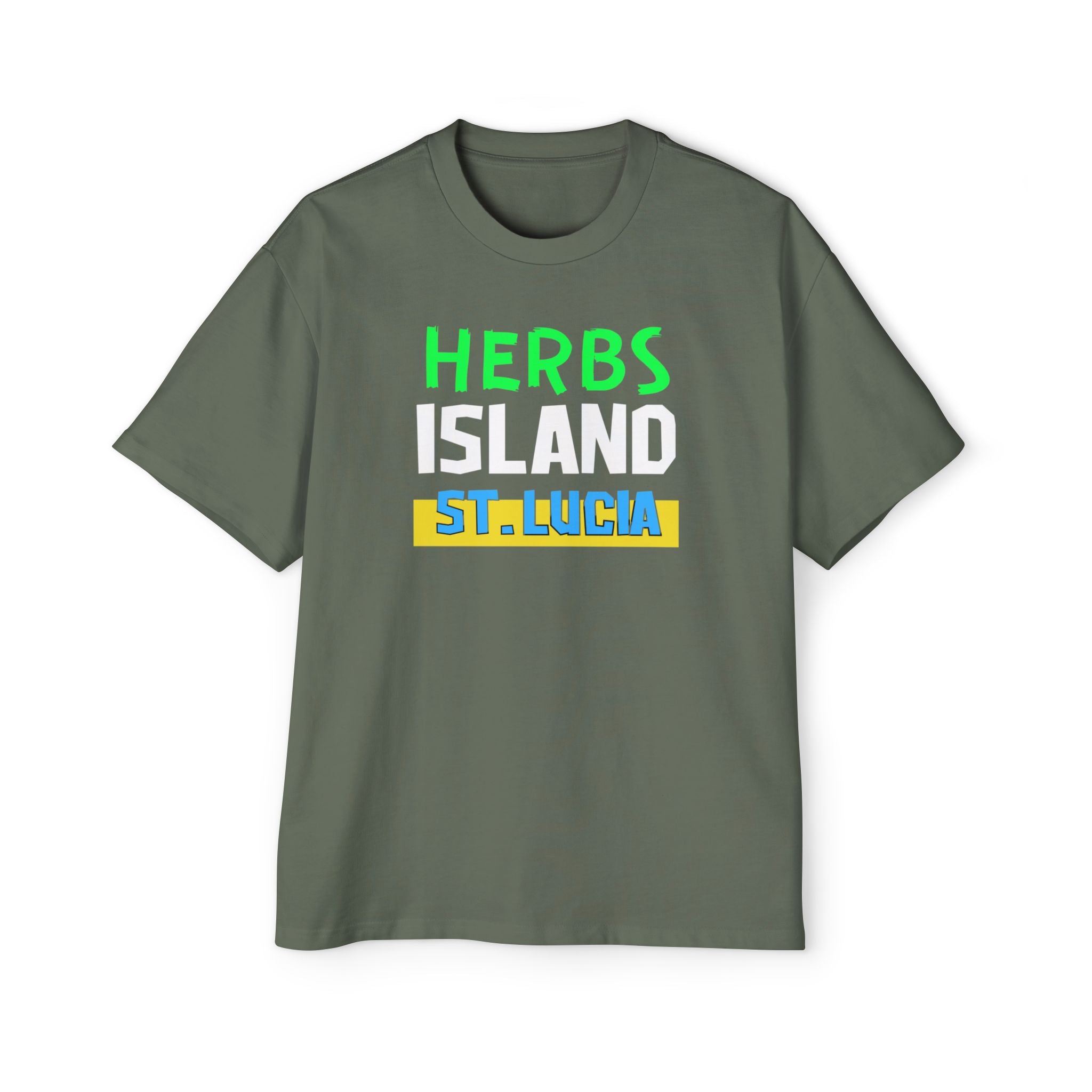 Herbs Island St. Lucia Tee — Caribbean Vacation Graphic T‑Shirt