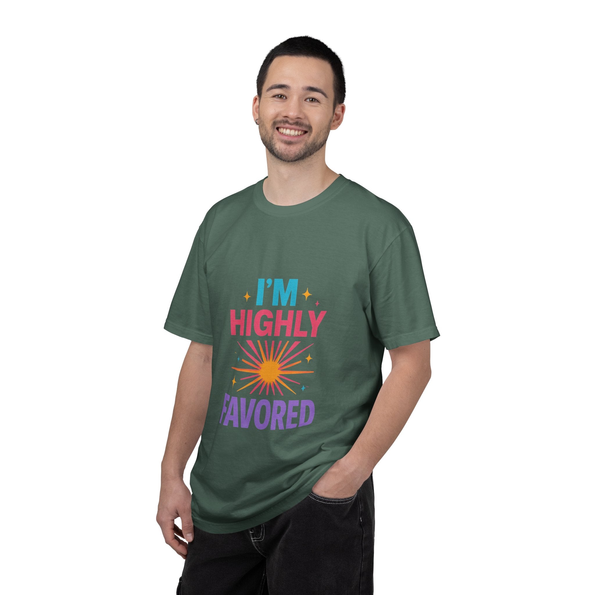 I'm Highly Favored T-Shirt — Positive Faith Graphic Tee