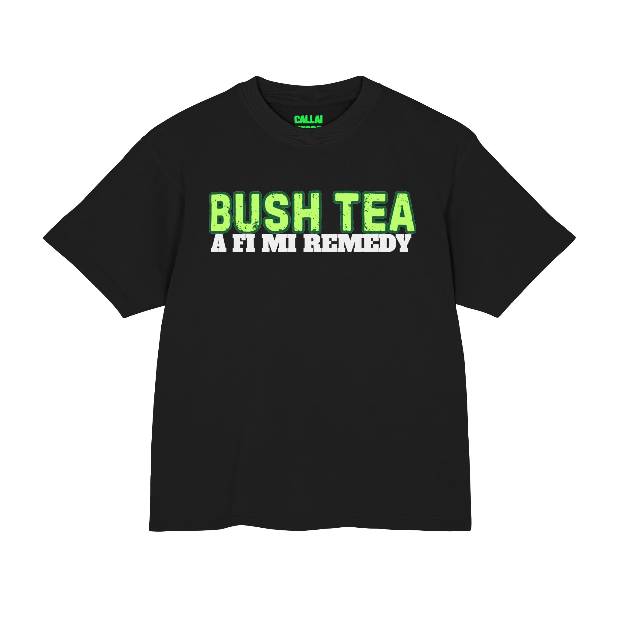 Bush Tea Tee — 'Bush Tea A Fi Mi Remedy' Graphic T-Shirt