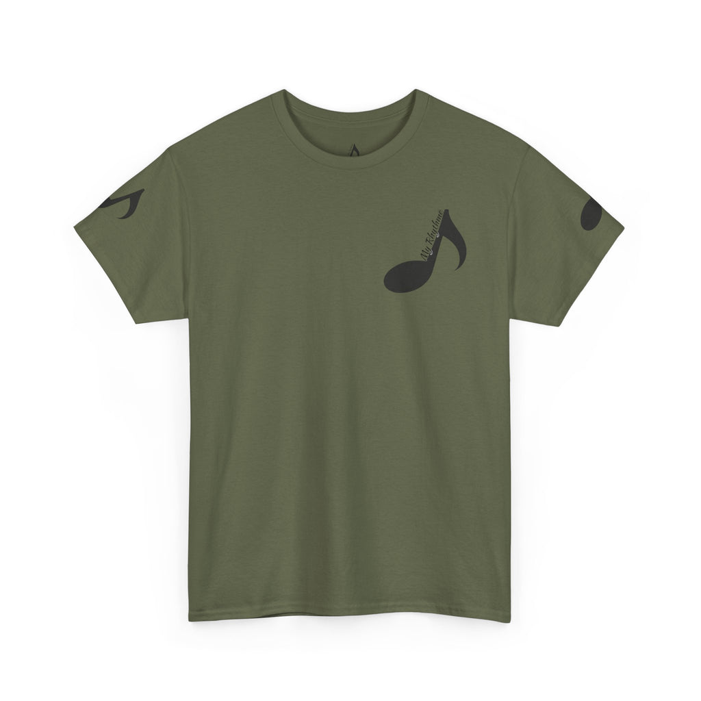 Music Note T‑Shirt — Minimalist Music Lover Tee (Includes "My Rhythme")