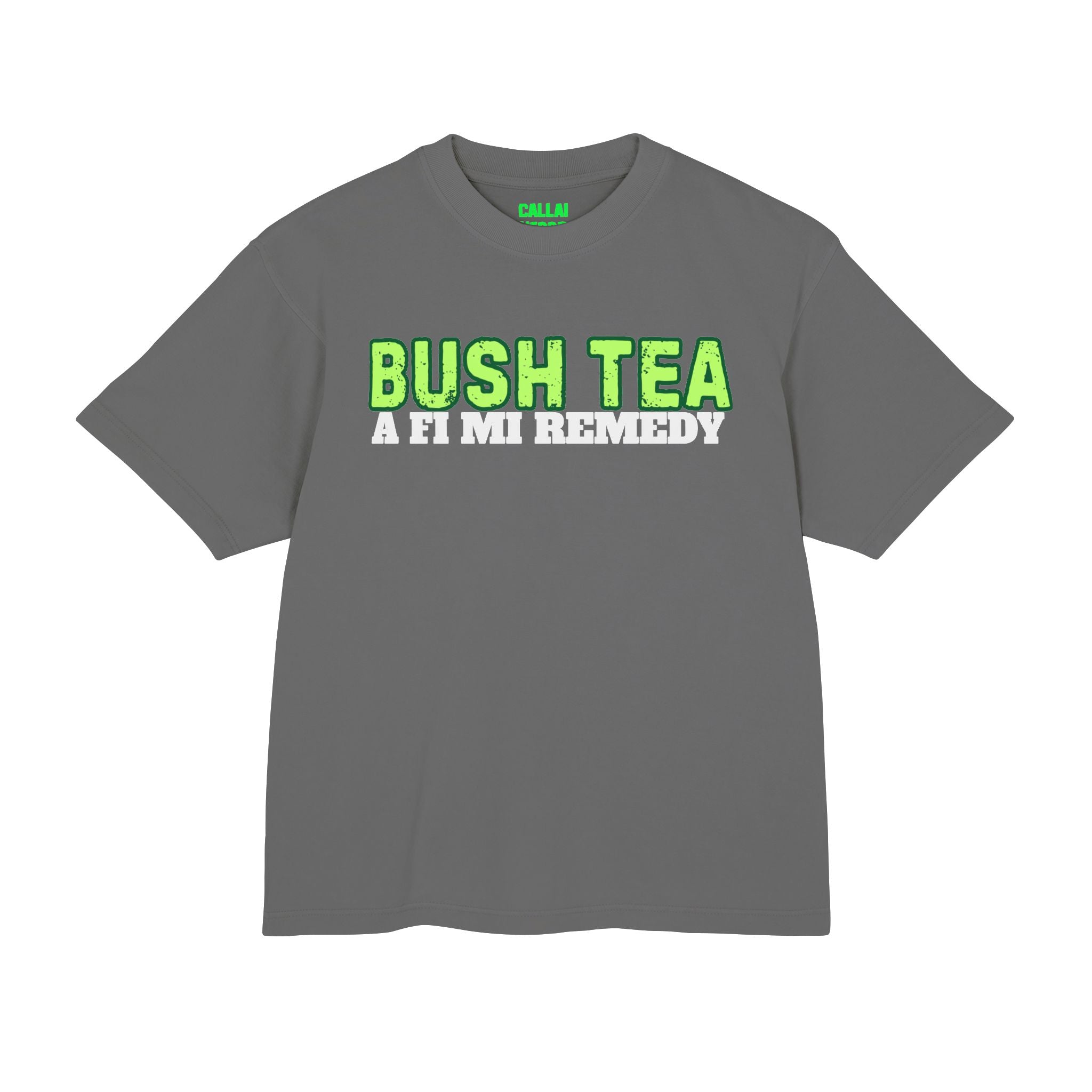 Bush Tea Tee — 'Bush Tea A Fi Mi Remedy' Graphic T-Shirt