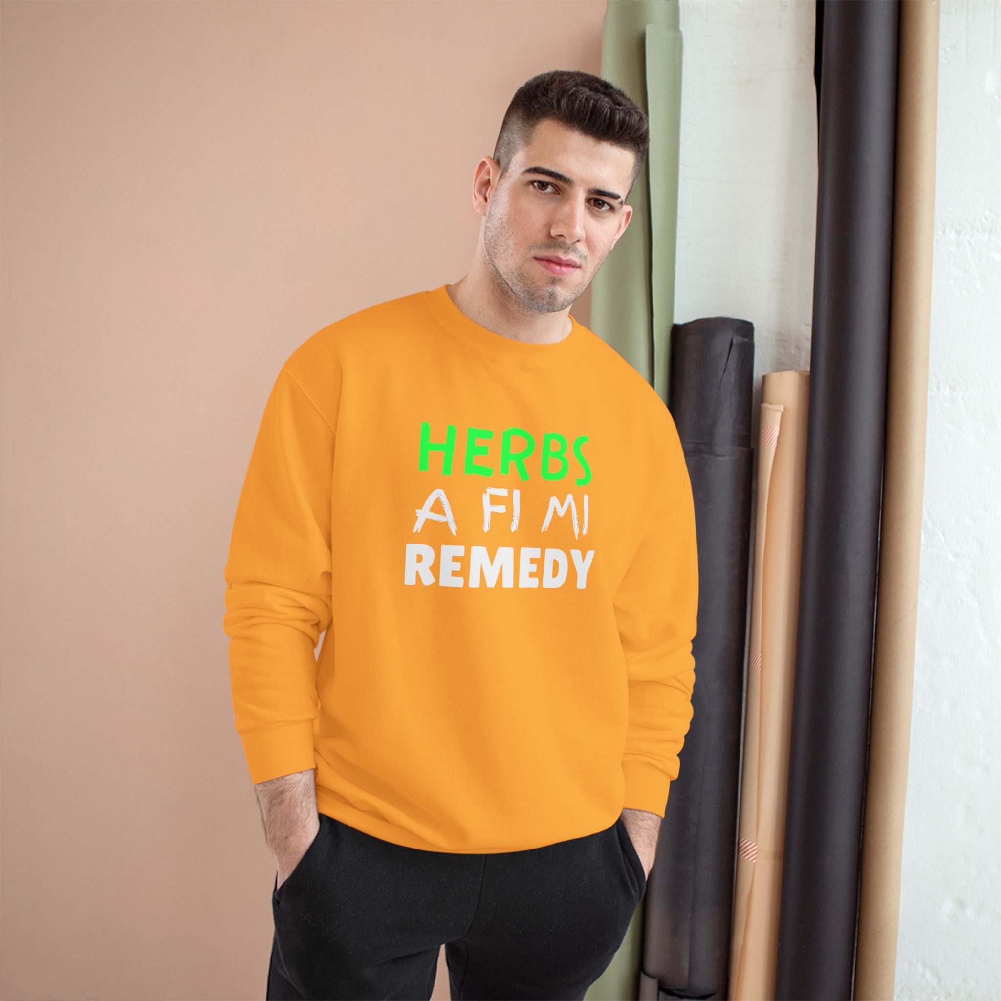 Herbs A Fi Mi Remedy Sweatshirt – Herbal Remedy Funny Graphic Crewneck