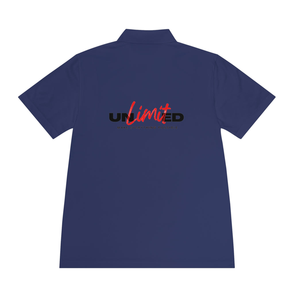 Unlimited Sport Polo — Men’s Performance Polo with 'Unlimited' Motivational Logo
