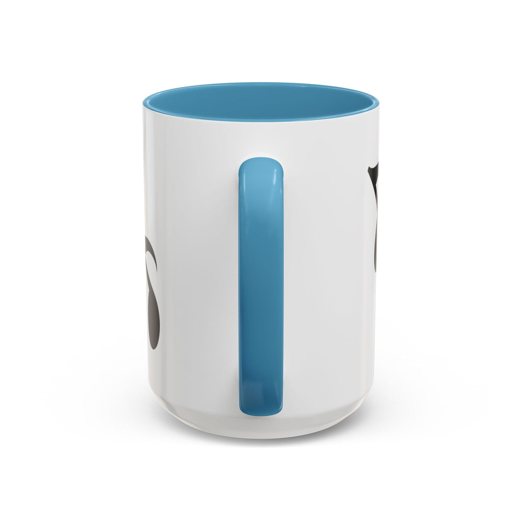 Music Note Accent Mug — "My Rhythmé" Pink Interior Coffee Mug