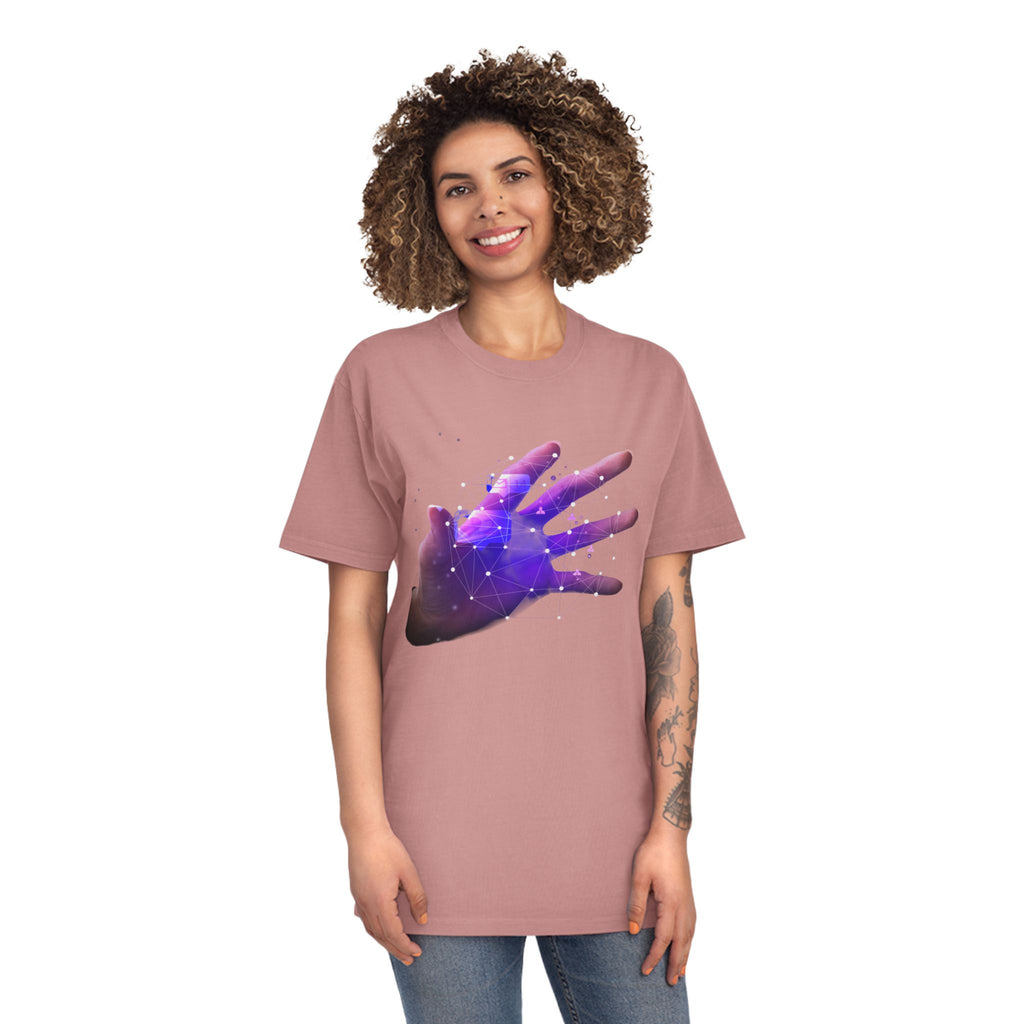 Galaxy Hand Tee — Cosmic Space Hand Graphic T-Shirt