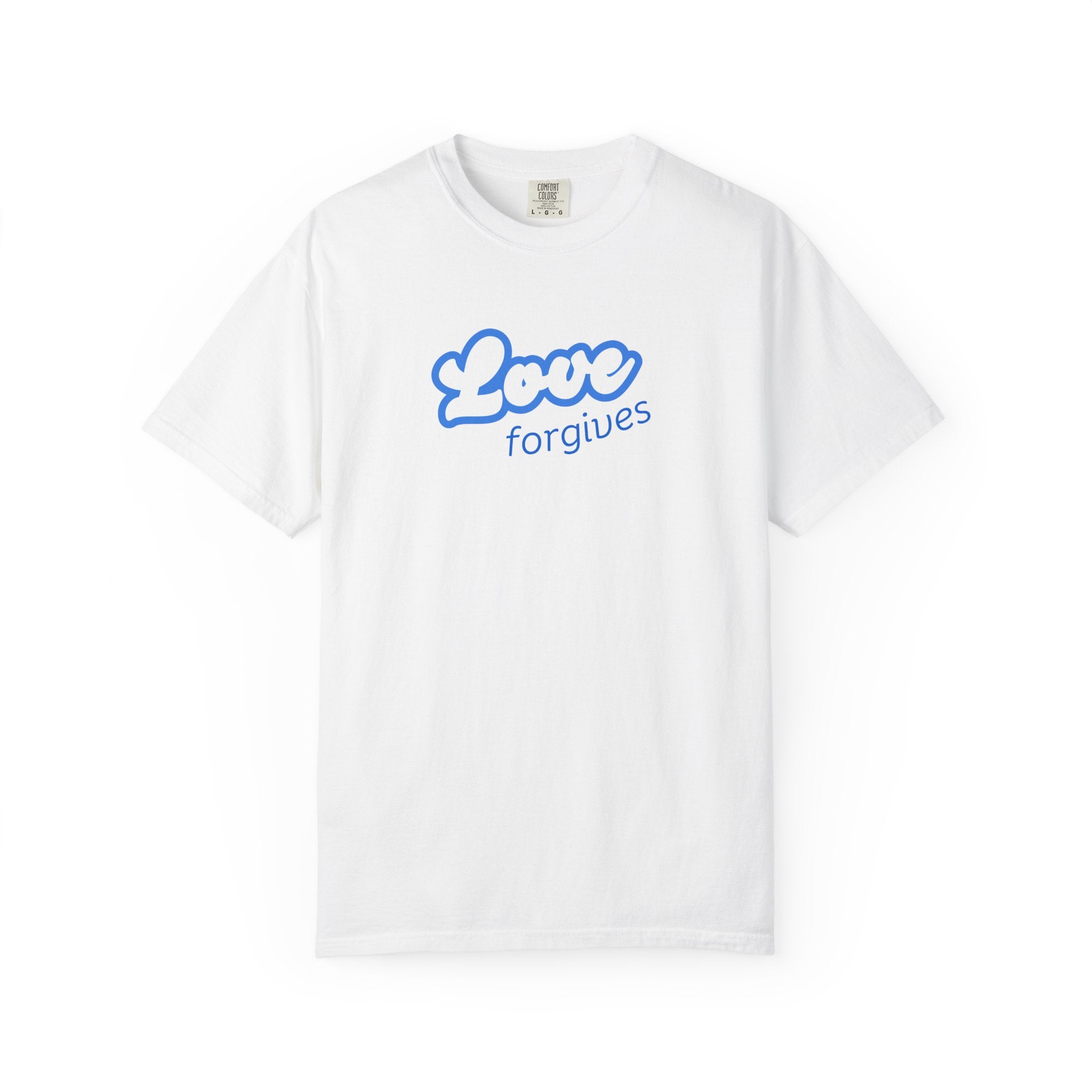 Love Forgives T-Shirt — Retro Script Graphic Tee