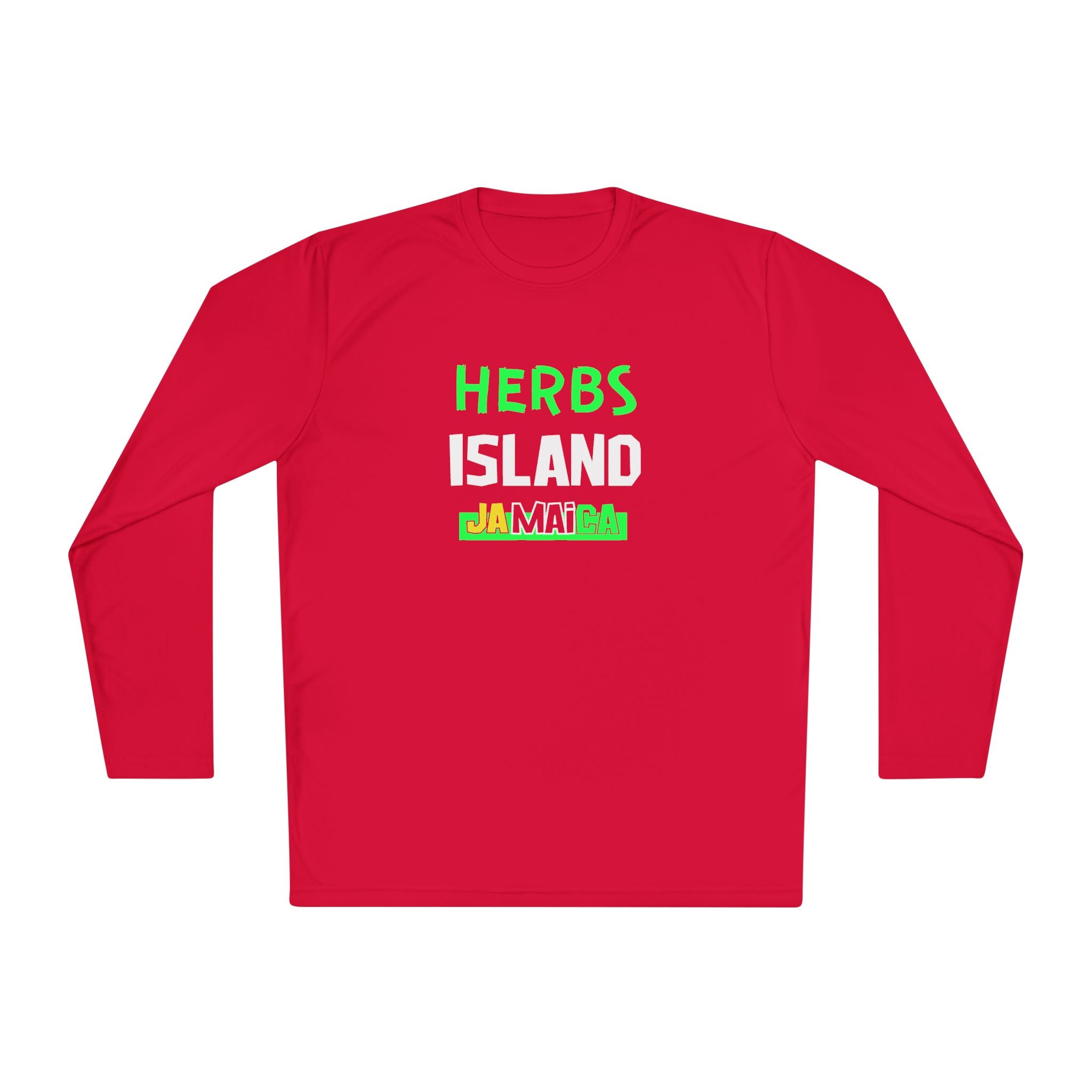Herbs Island Jamaica Long Sleeve Tee — Caribbean Herb Vibes