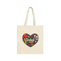 Teacher Tote Bag - "Teach • Love • Inspire" Cotton Canvas School Gift