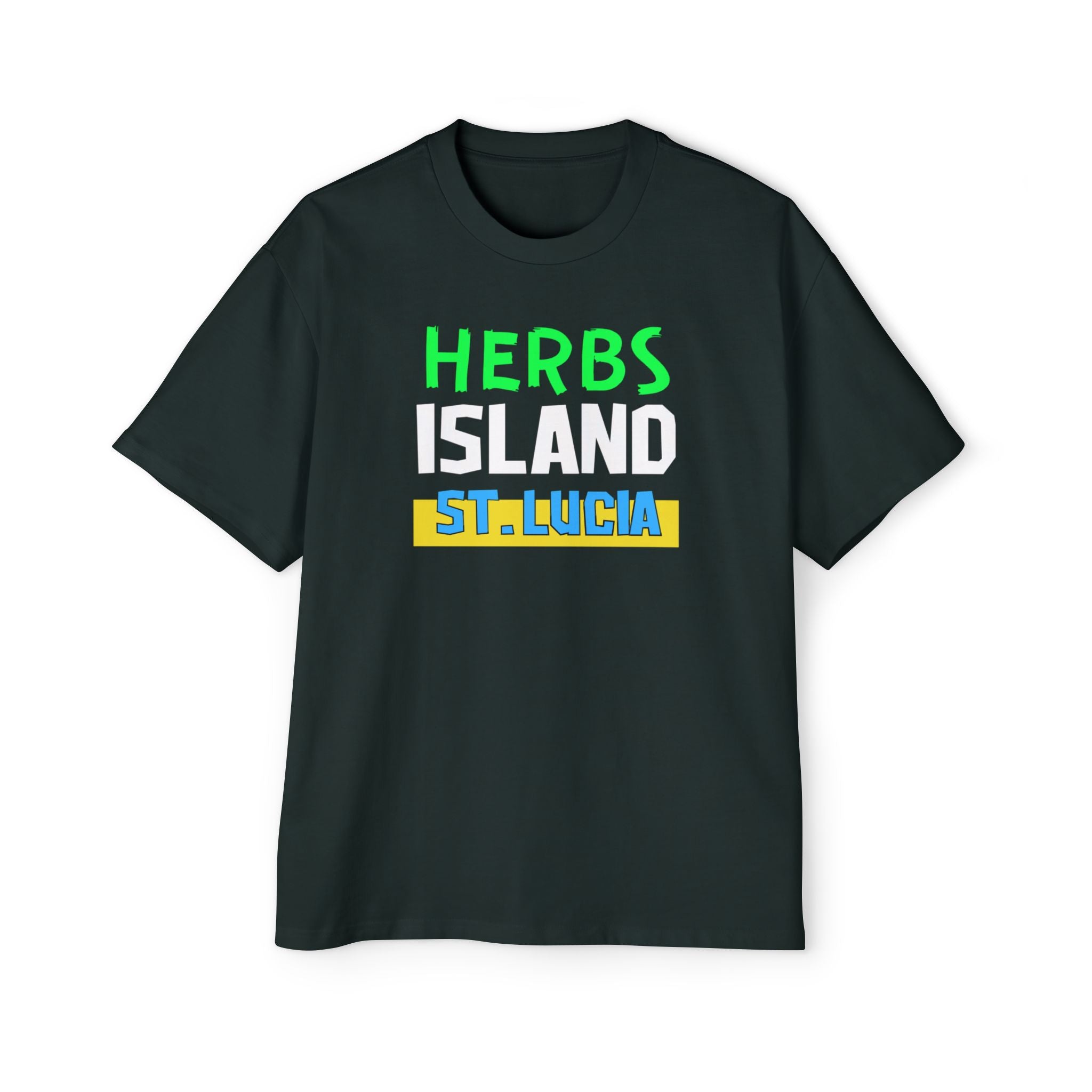 Herbs Island St. Lucia Tee — Caribbean Vacation Graphic T‑Shirt