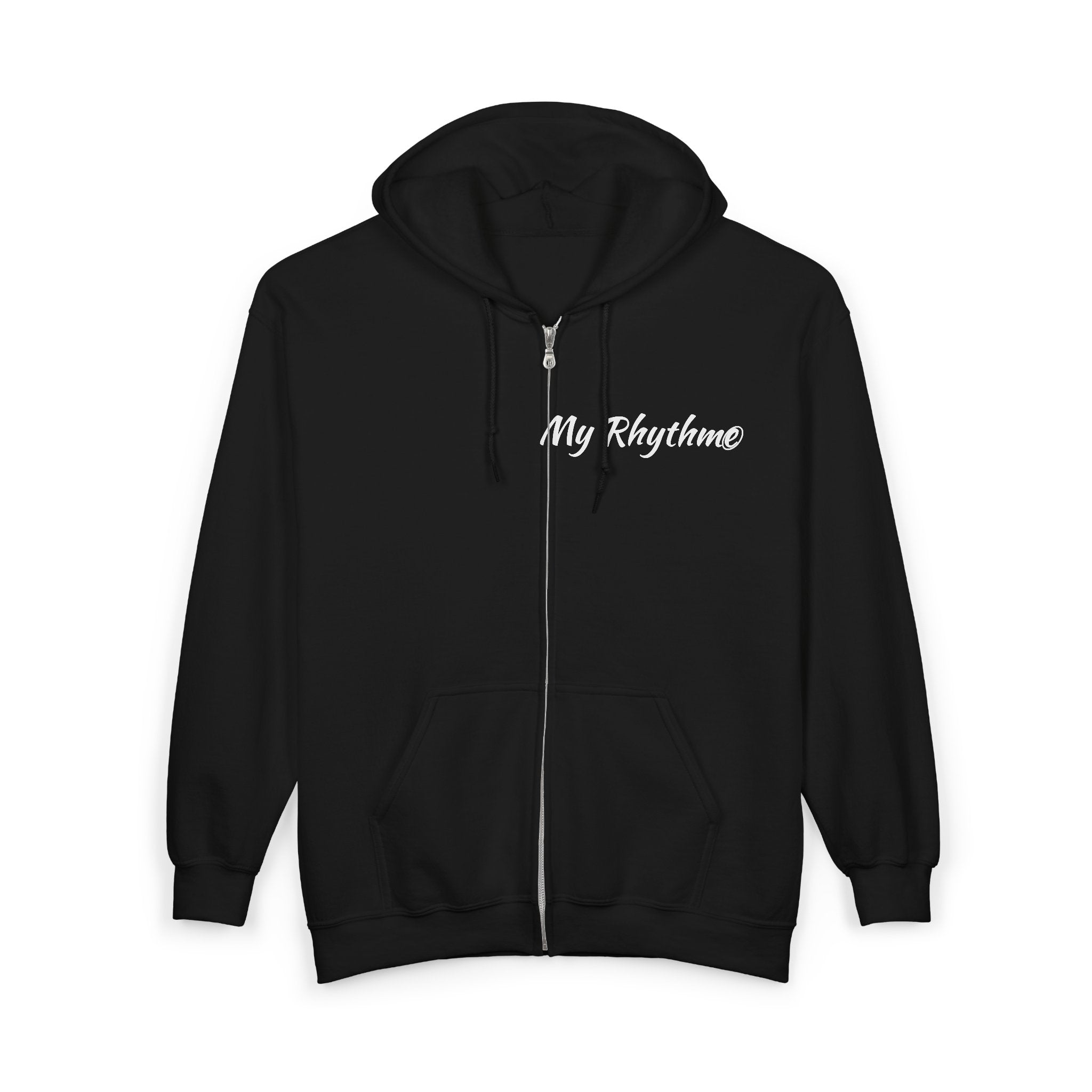 My Rhythme Zip Hoodie — Full‑Zip Music Note Hooded Sweatshirt