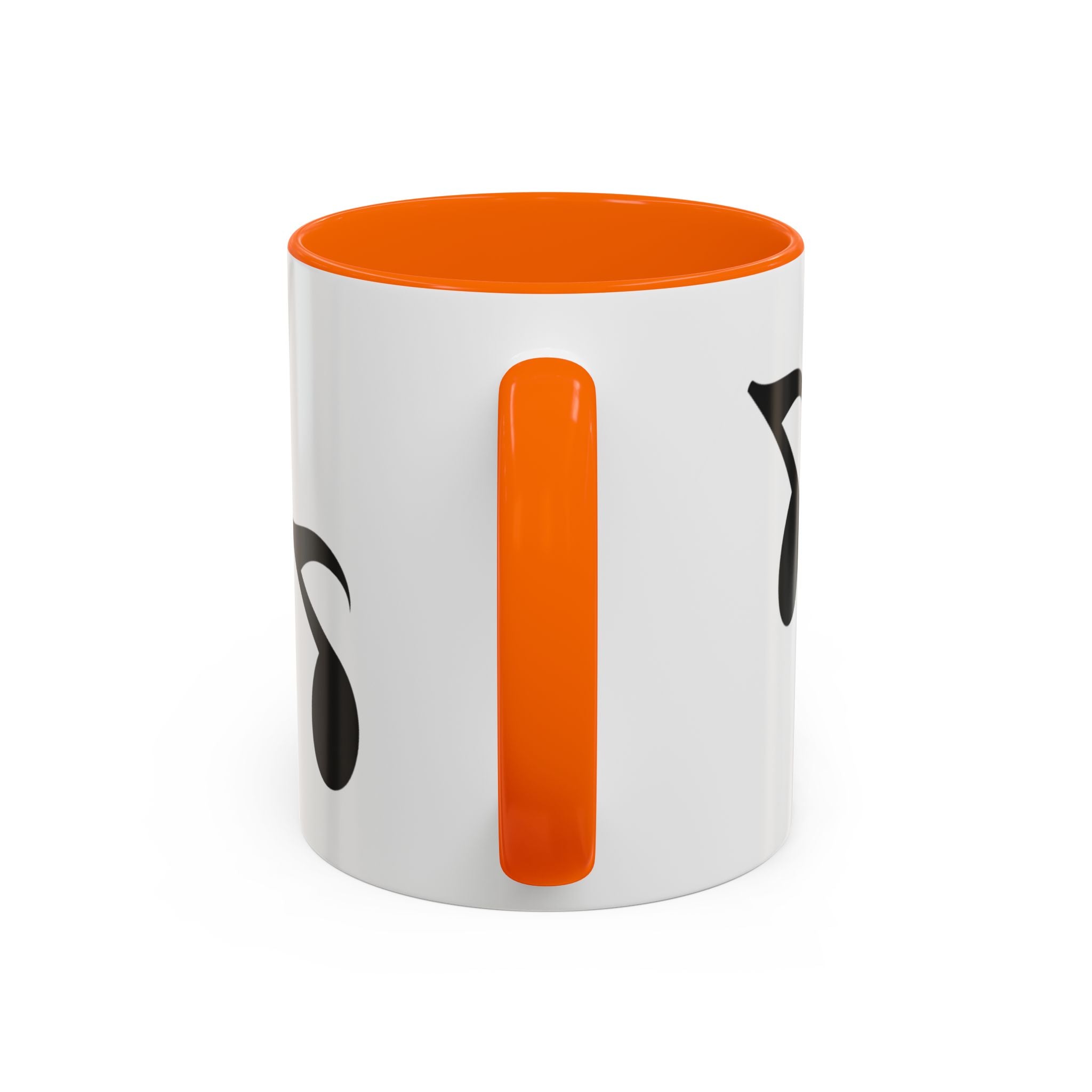 Music Note Accent Mug — "My Rhythmé" Pink Interior Coffee Mug