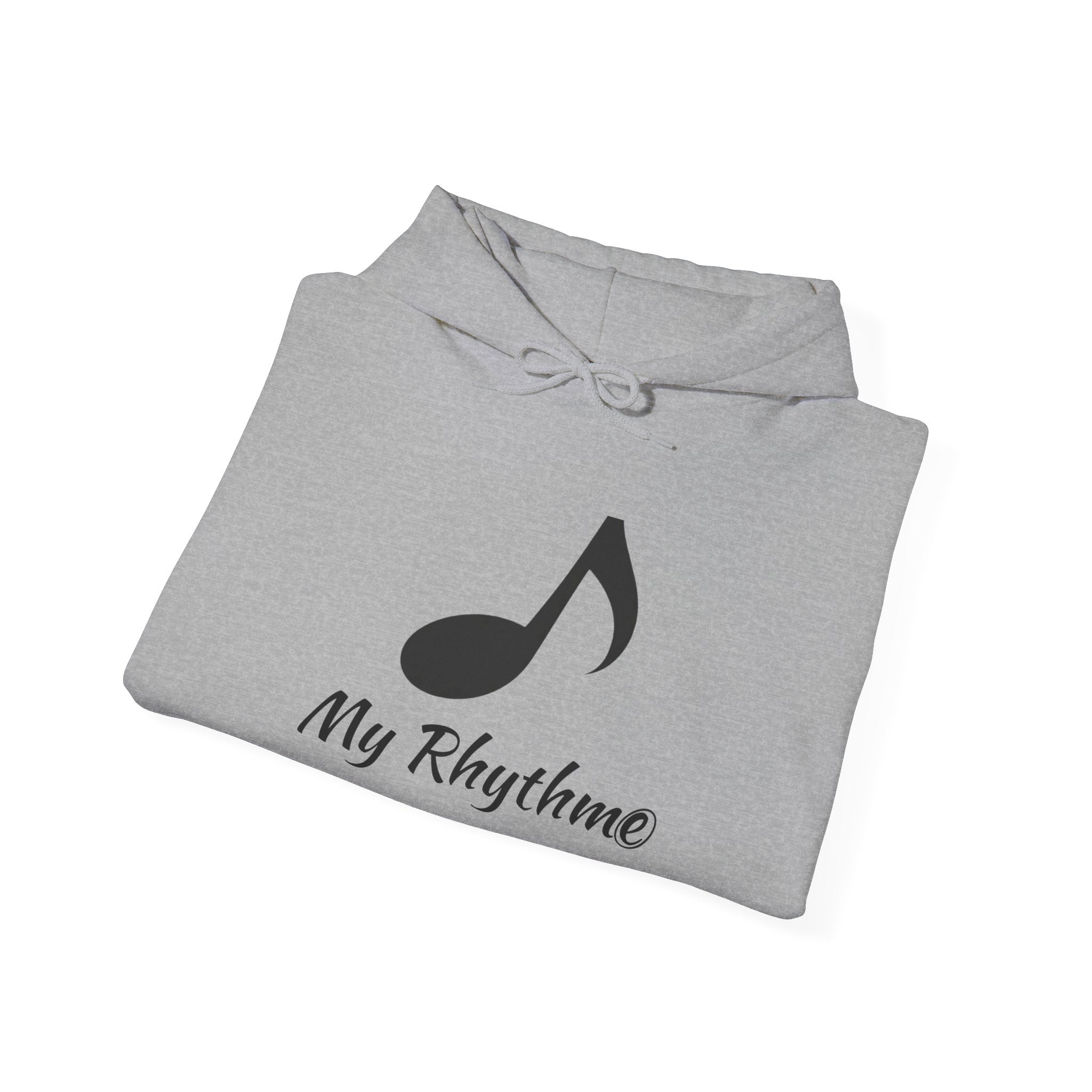 Rhythmic Note Hoodie — "My Rhythme" Music-Inspired Pullover