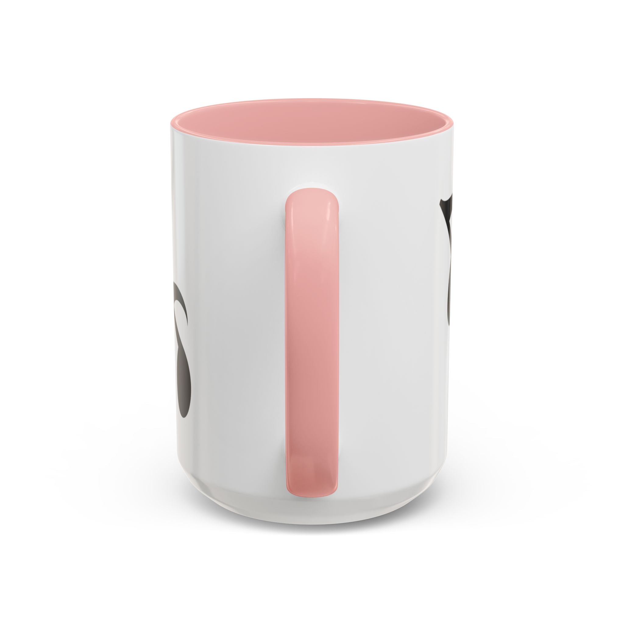 Music Note Accent Mug — "My Rhythmé" Pink Interior Coffee Mug