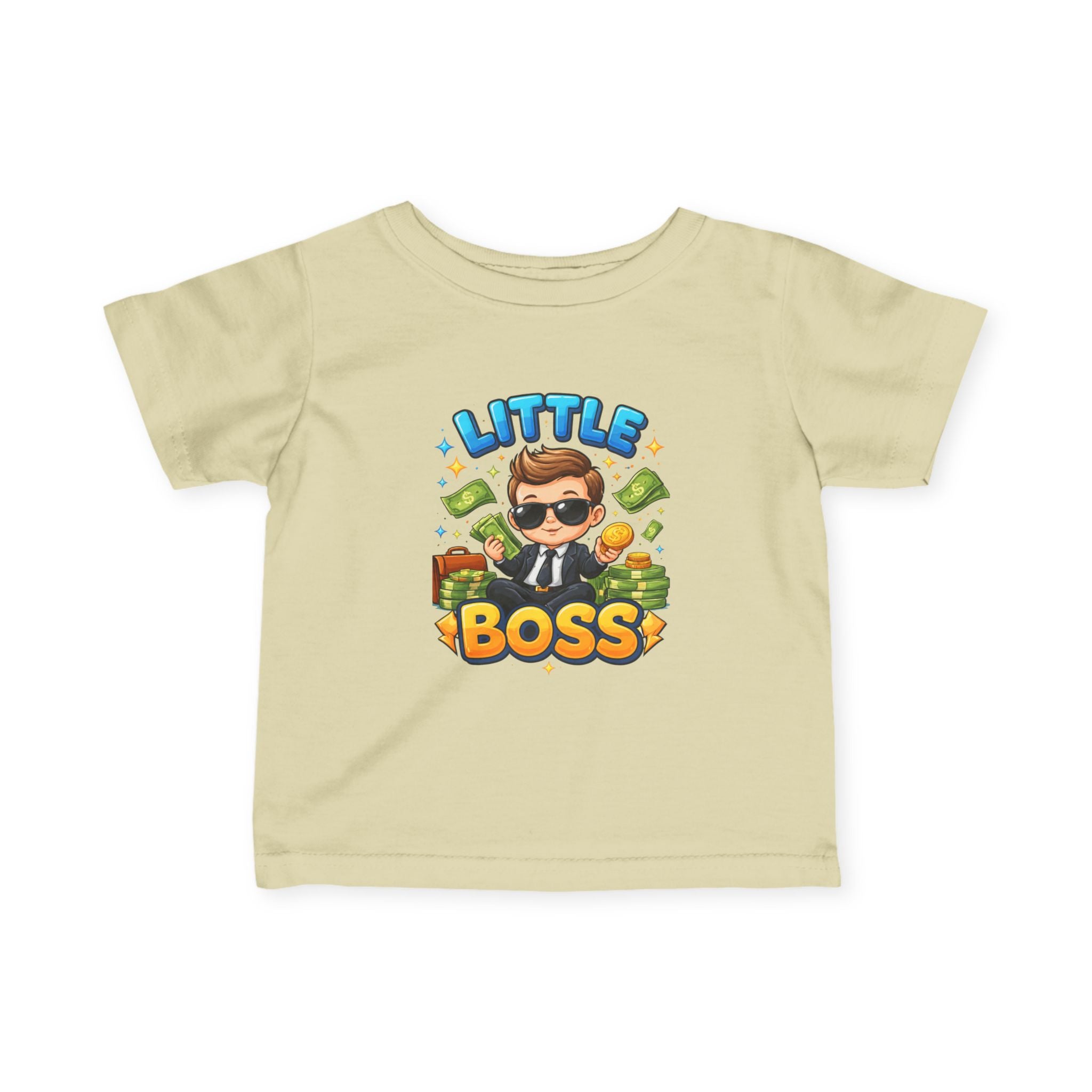 Little Boss Infant Tee – Cute Money Boss Baby Graphic Shirt