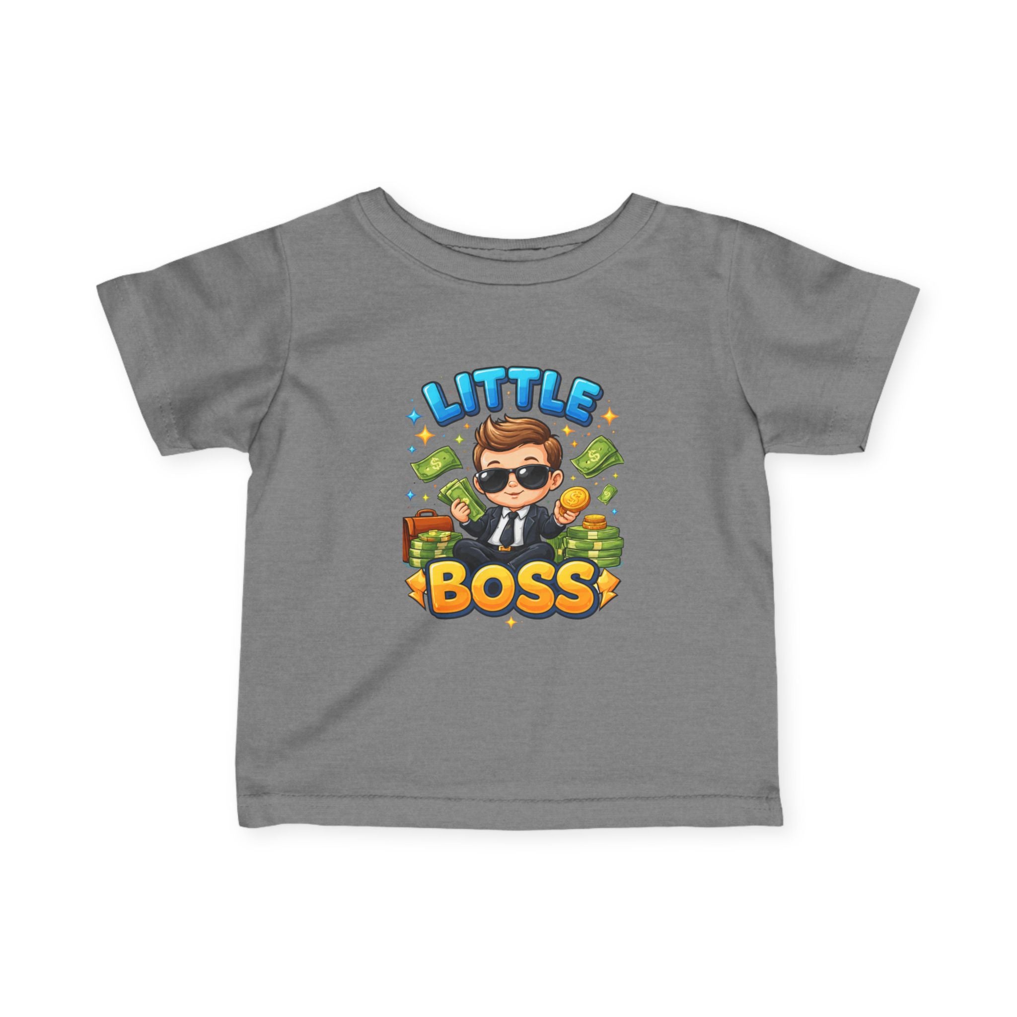 Little Boss Infant Tee – Cute Money Boss Baby Graphic Shirt