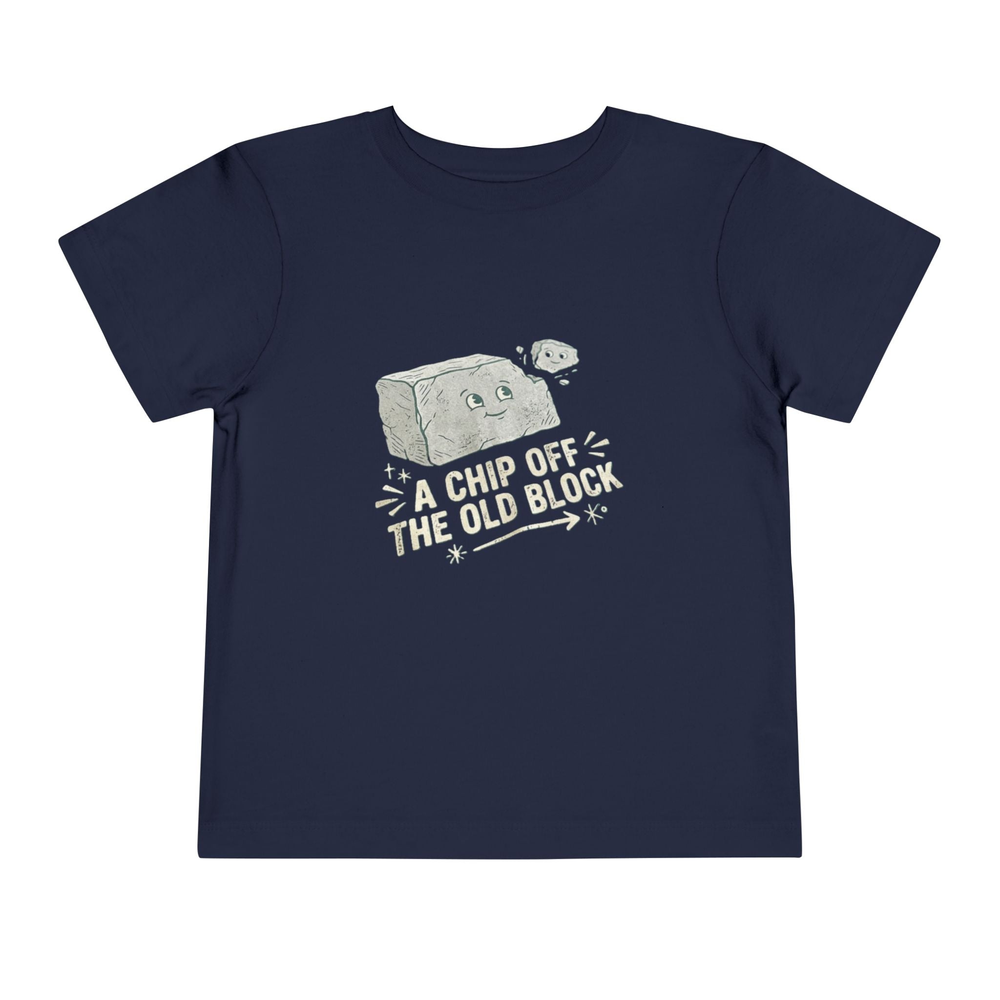 Toddler Tee — "A Chip Off the Old Block" Cute Baby Rock Graphic Shirt