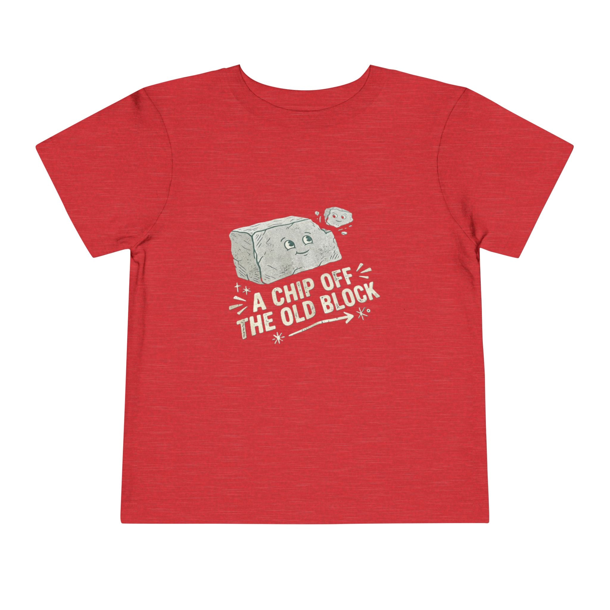 Toddler Tee — "A Chip Off the Old Block" Cute Baby Rock Graphic Shirt