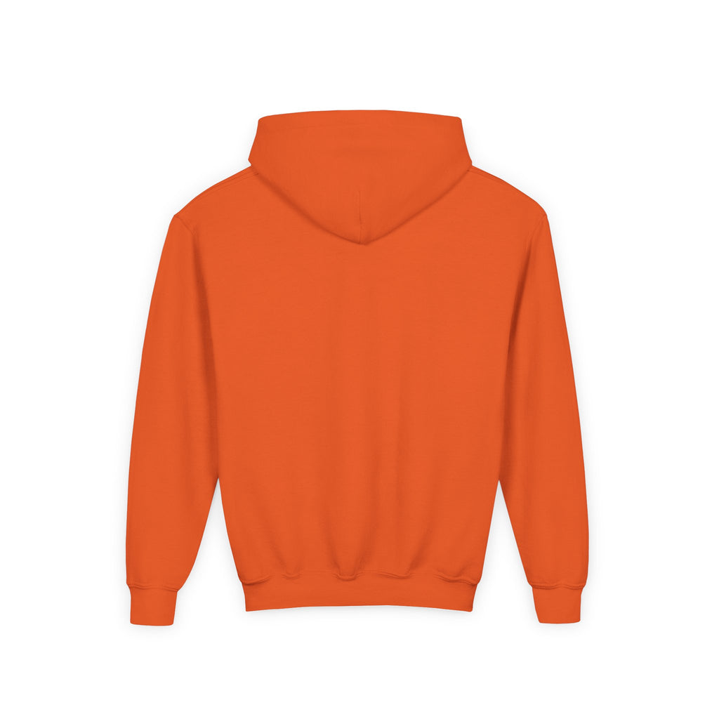Minimalist Sunrise Stripe Youth Hoodie — Colorful Abstract Graphic Kids Sweatshirt