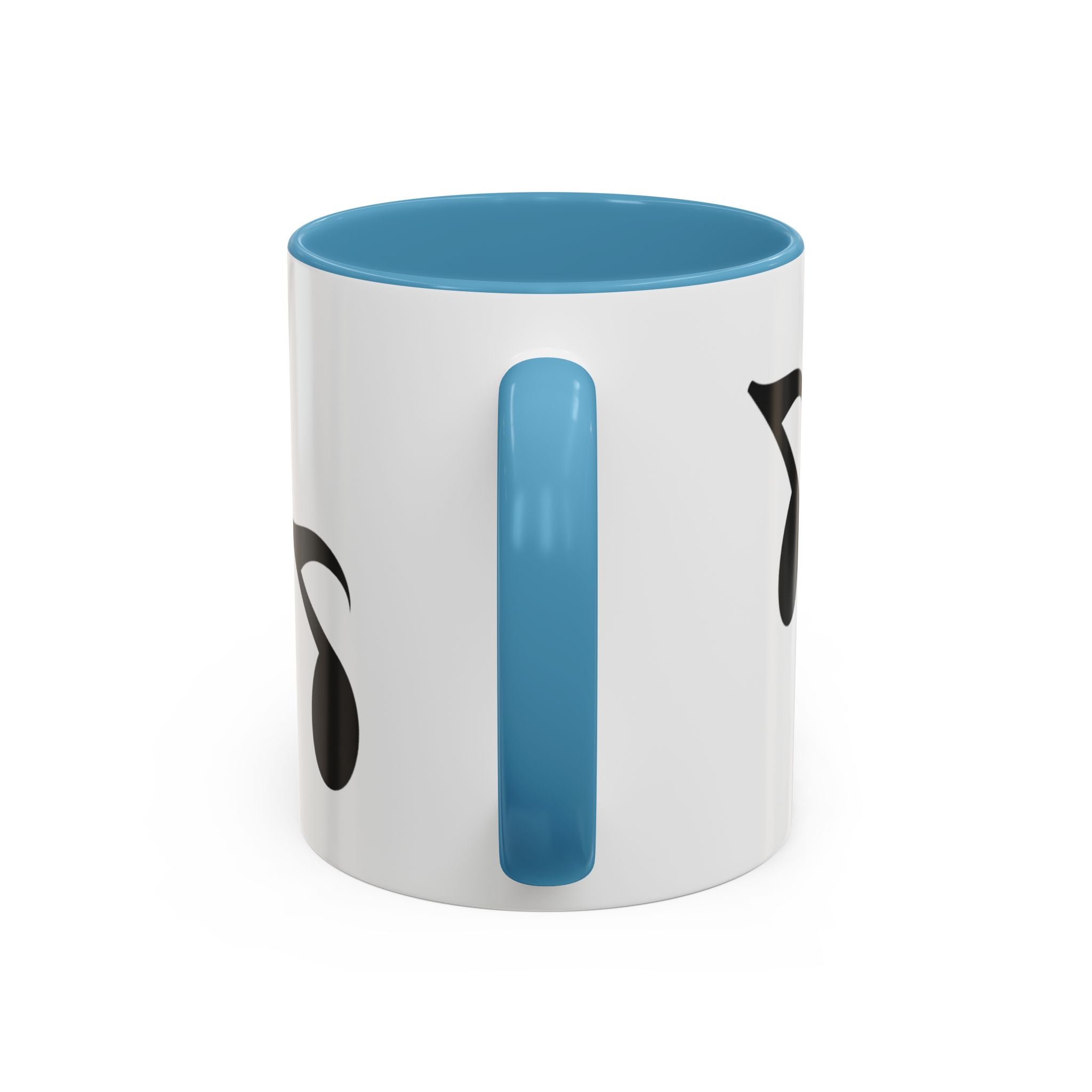 Music Note Accent Mug — "My Rhythmé" Pink Interior Coffee Mug