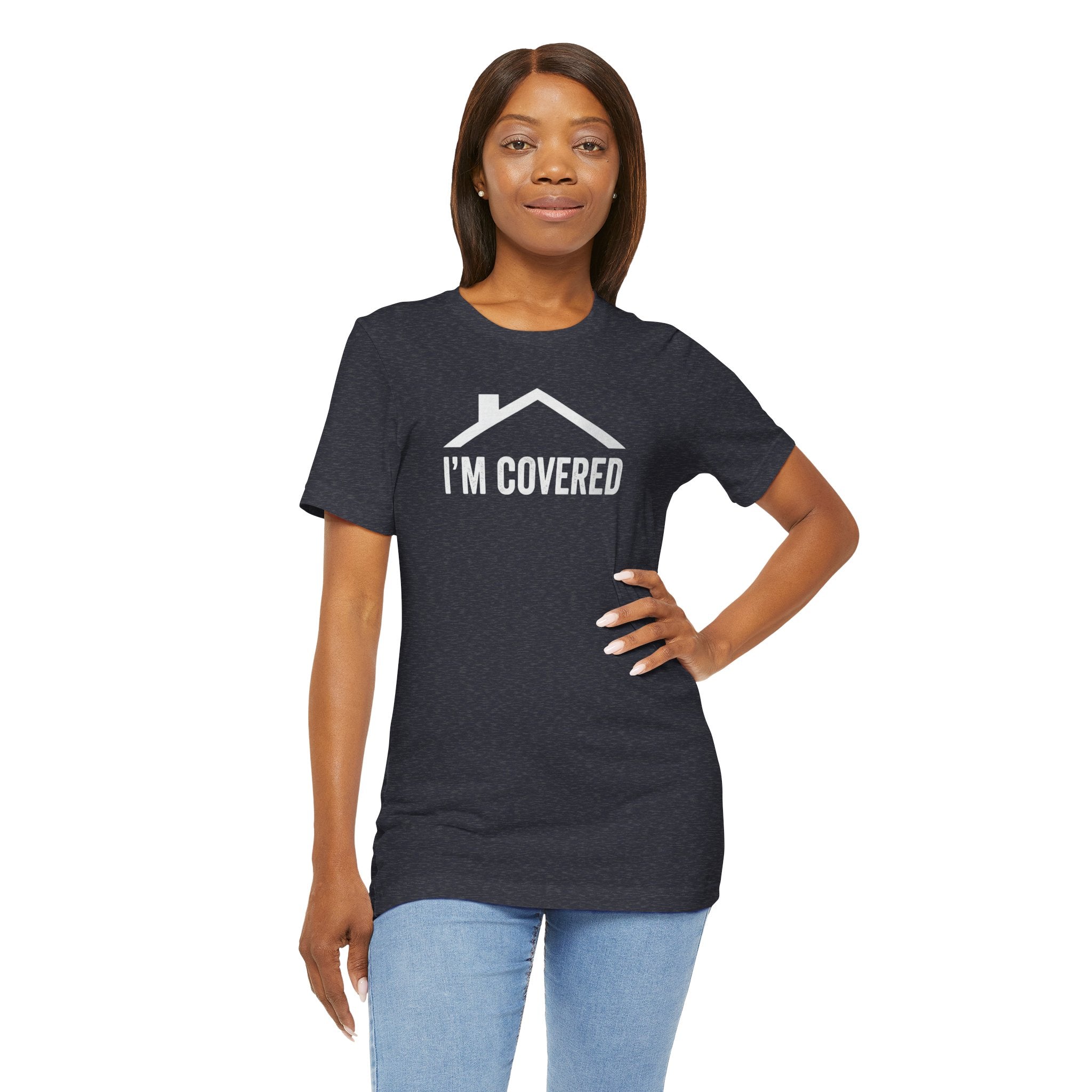 I'm Covered Tee — 'I'm Covered' Front & '...And He Has My Back' Back Christian Faith Shirt