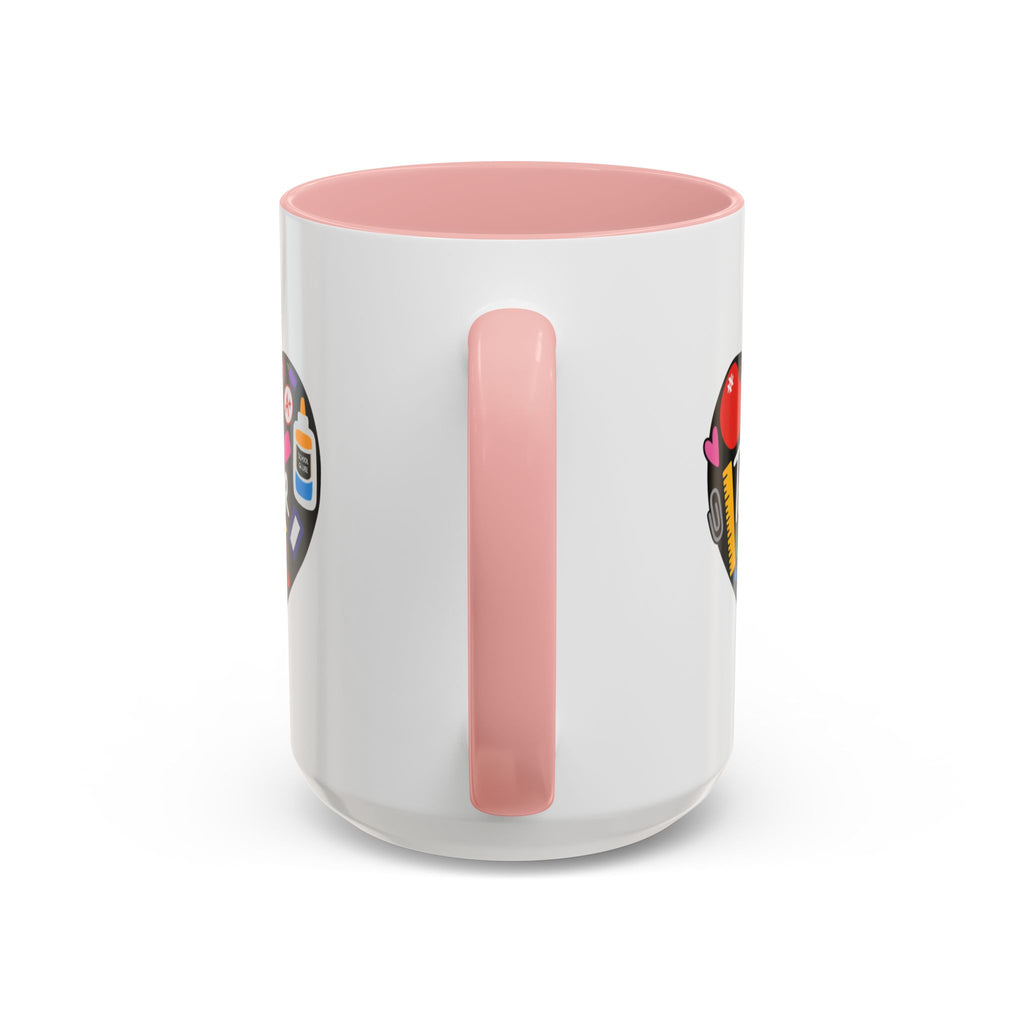 Teacher Heart Accent Coffee Mug — Teacher Appreciation Gift (11/15oz)