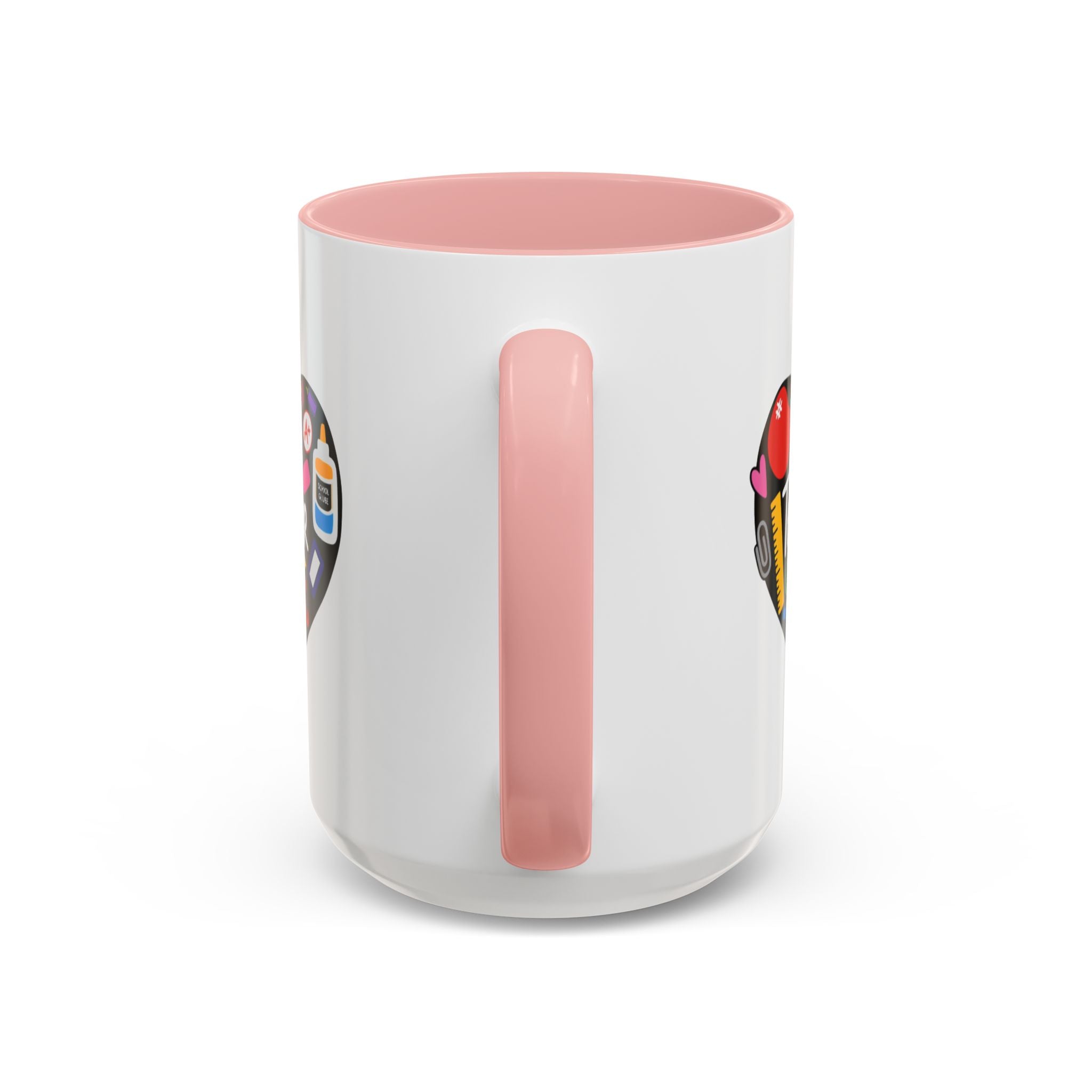 Teacher Heart Accent Coffee Mug — Teacher Appreciation Gift (11/15oz)